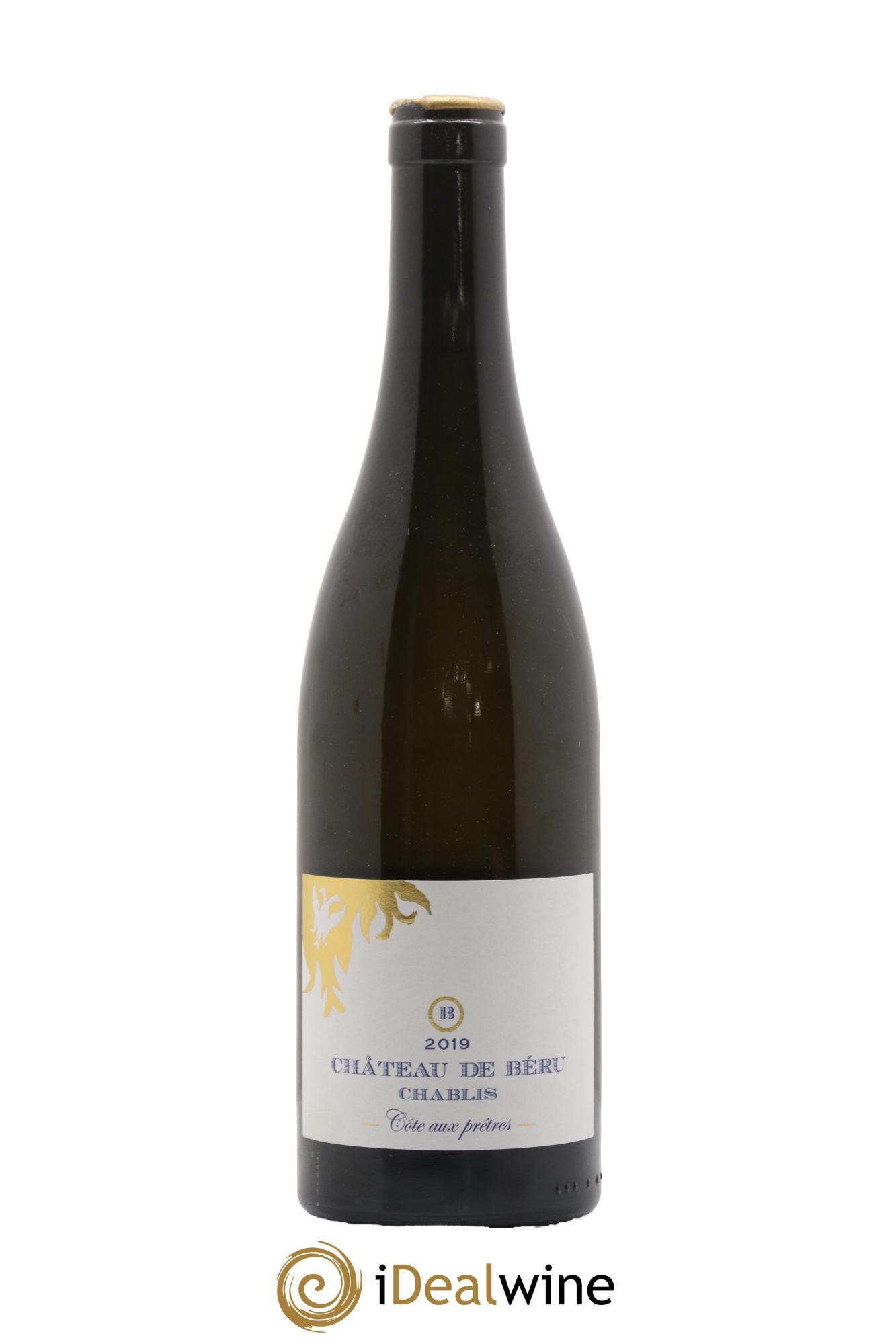 Chablis Côte aux prêtres Château de Béru 2019 - Lot of 1 bottle - 0