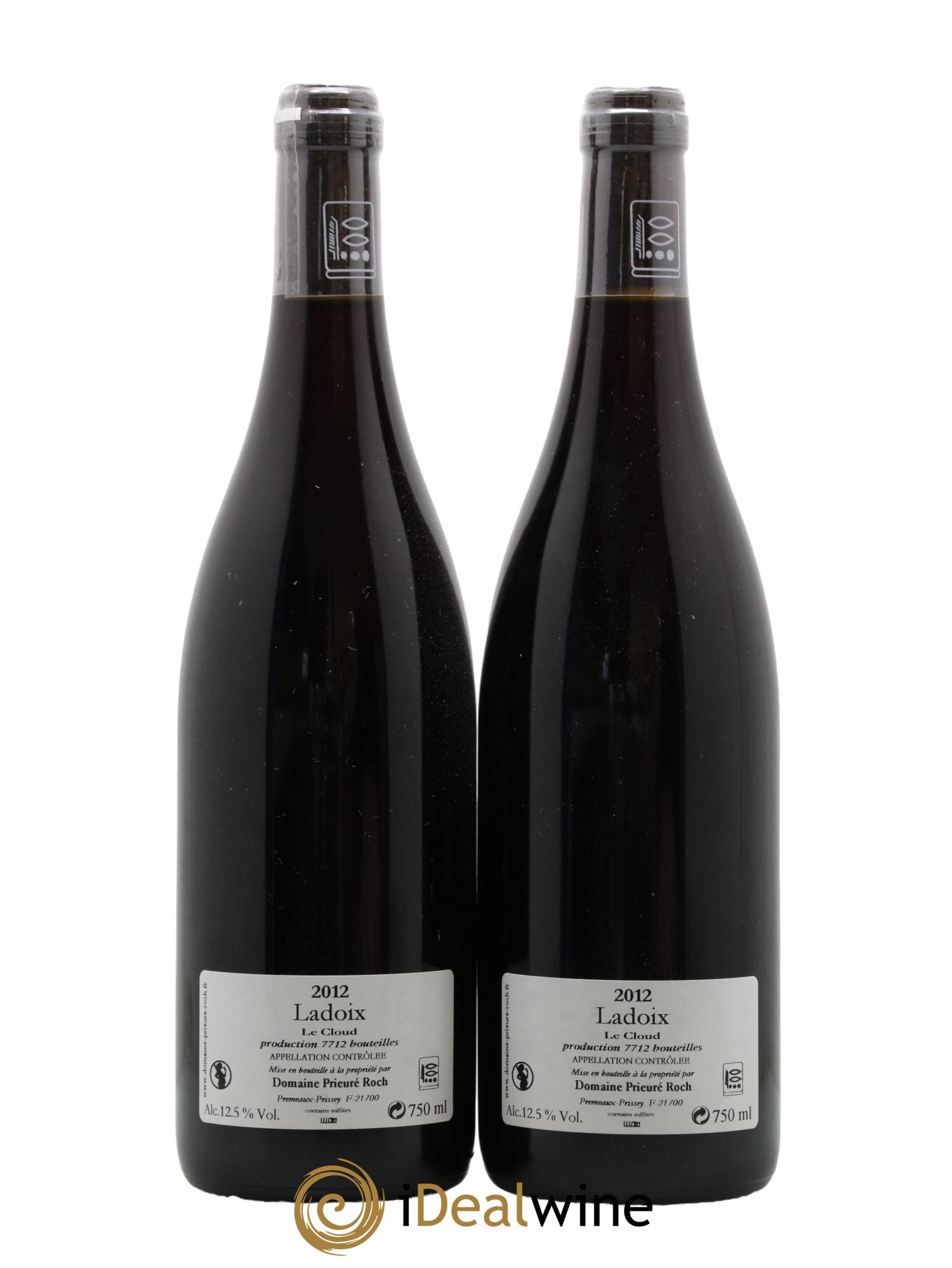Ladoix Le Cloud Prieuré Roch 2012 - Lot of 2 bottles - 1