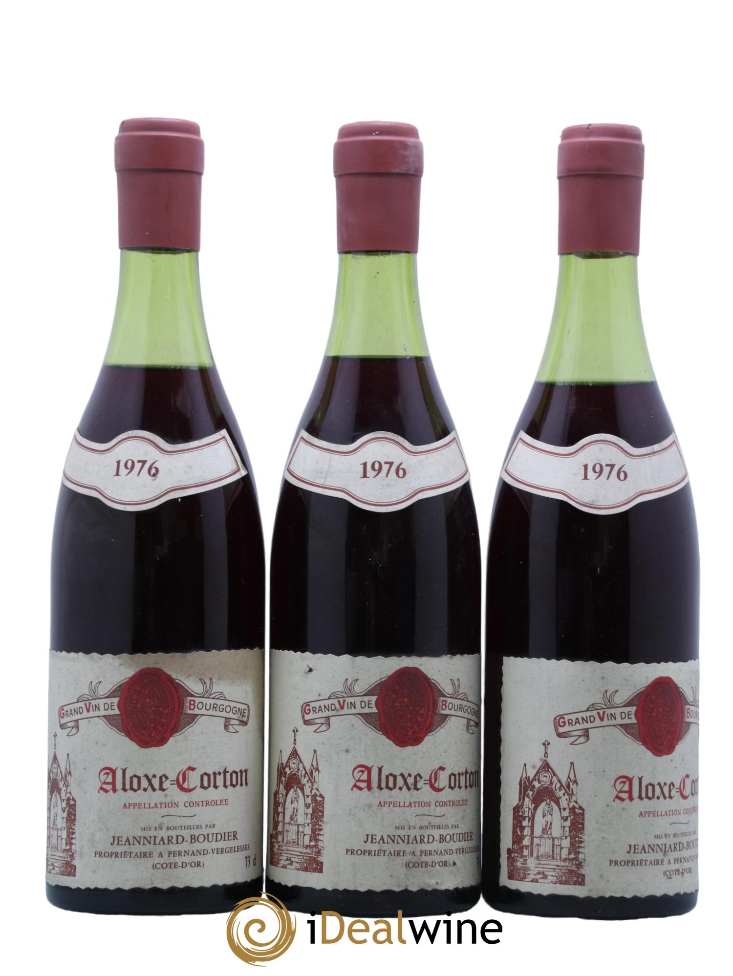 Aloxe-Corton Jeanniard Boudier 1976 - Lot de 3 bouteilles - 0