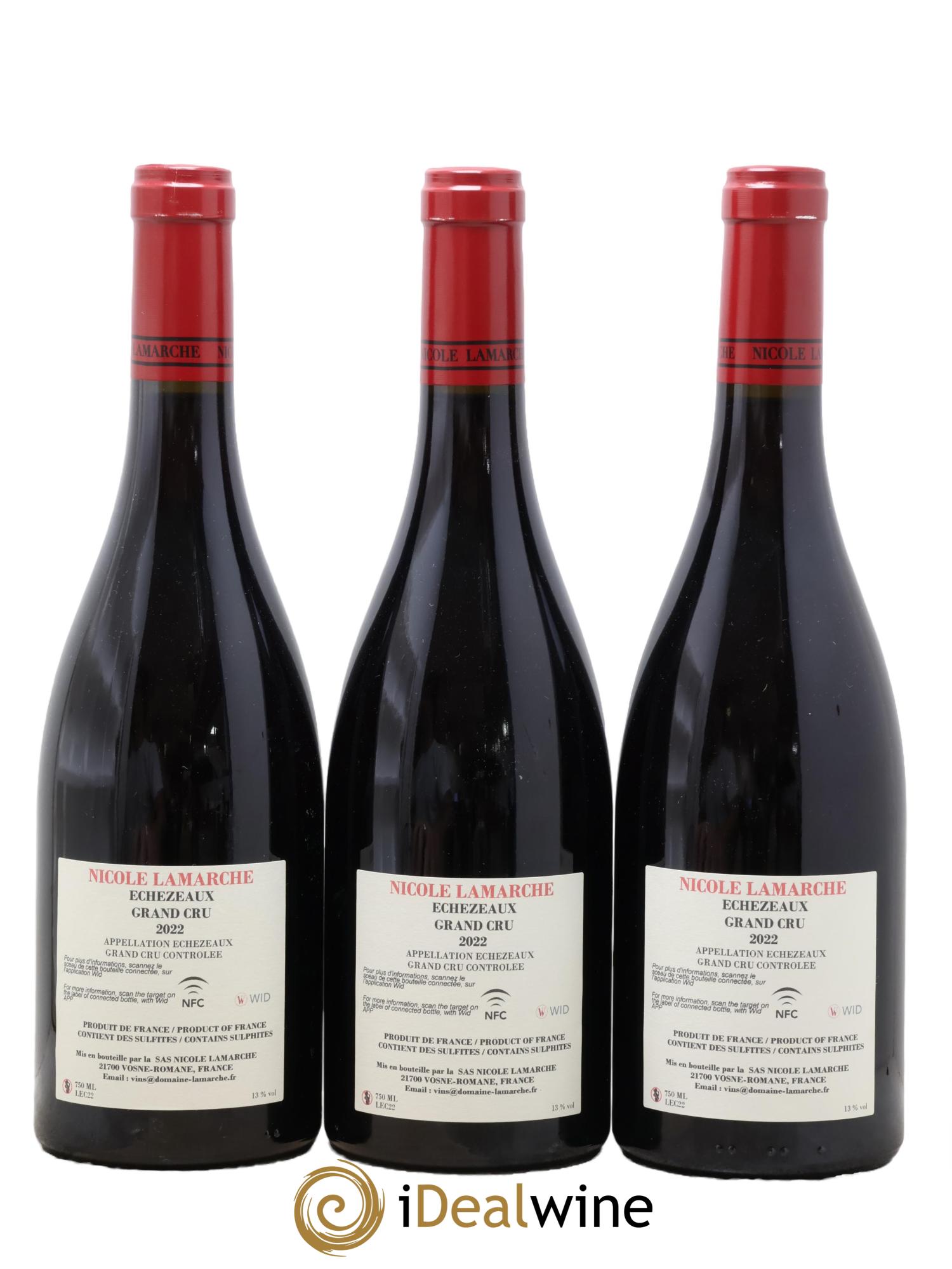 Echezeaux Grand Cru Lamarche (Domaine) 2022 - Lot de 3 bouteilles - 1