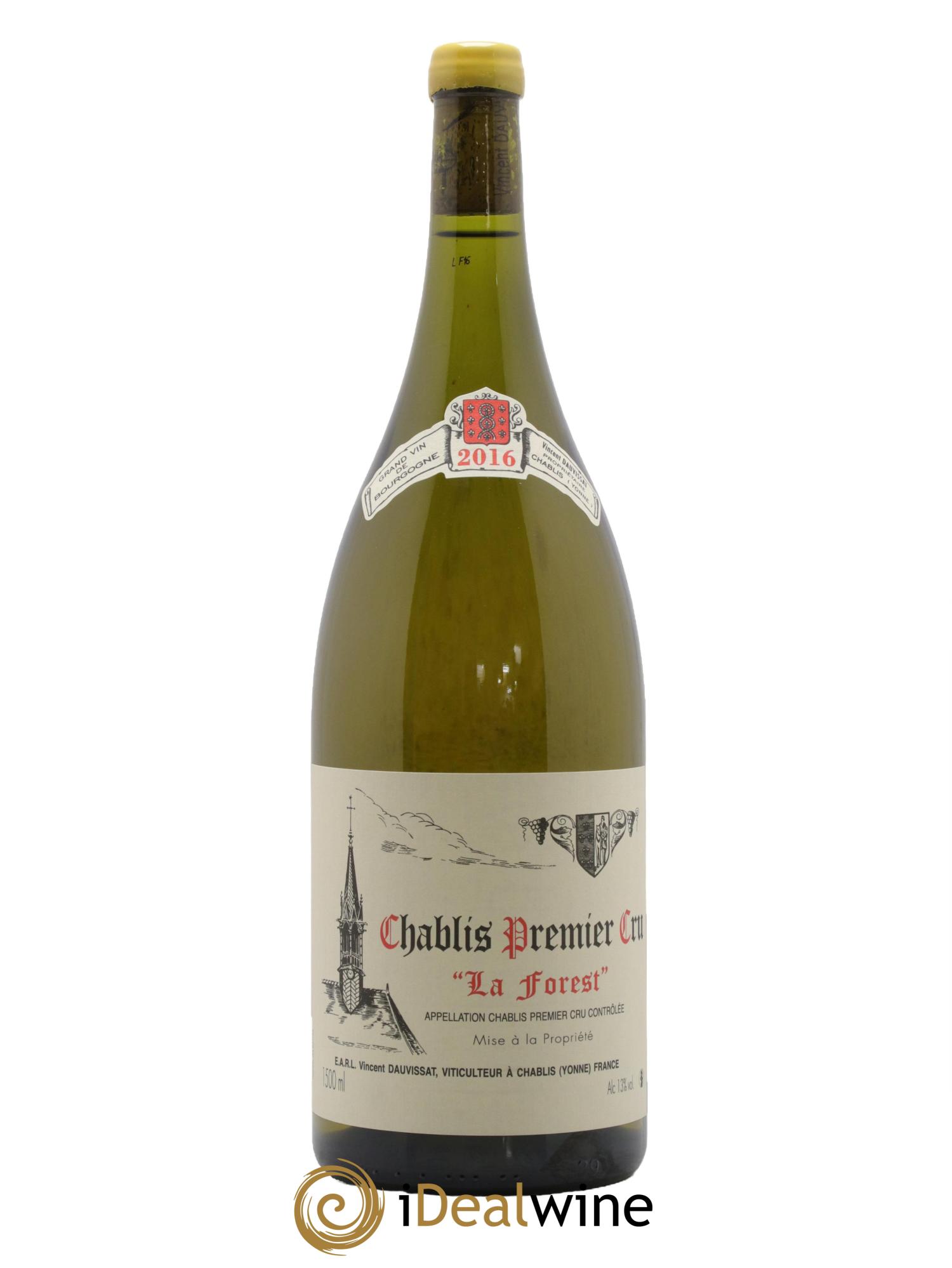 Chablis 1er Cru La Forest Vincent Dauvissat (Domaine) 2016 - Lot de 1 magnum - 0
