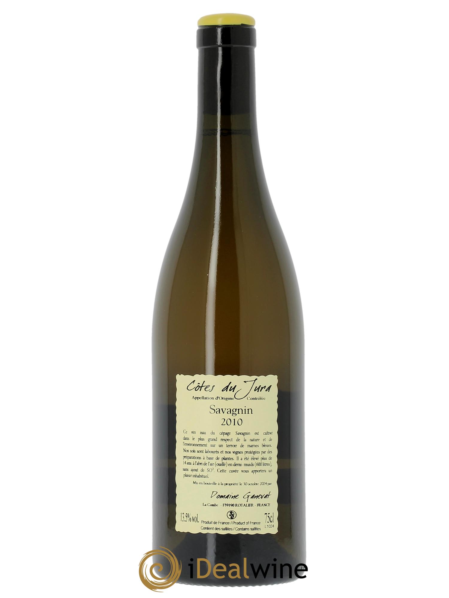 Côtes du Jura Les Vignes de mon Père Jean-François Ganevat (Domaine)  2010 - Lot of 1 bottle - 1