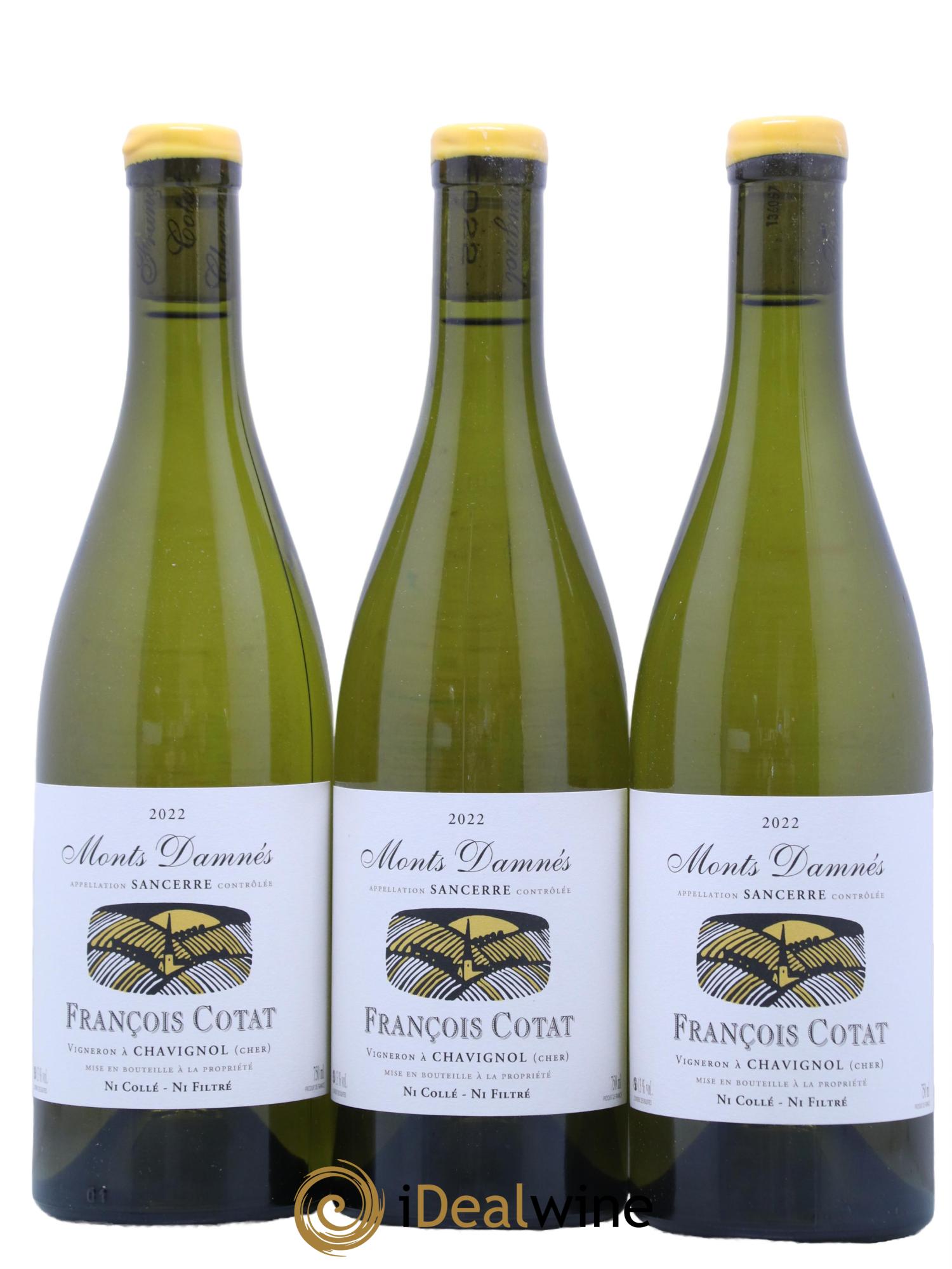 Sancerre Les Monts Damnés François Cotat 2022 - Lot de 3 bouteilles - 0