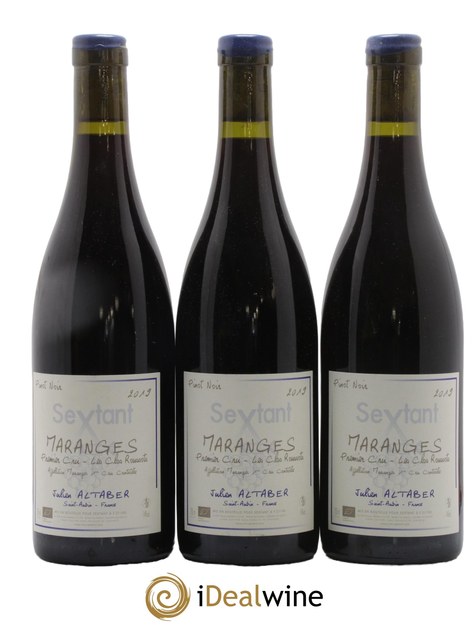 Maranges 1er Cru Les Clos Roussots Carole et Julien Altabert Domaine Sextant 2019 - Lot de 3 bouteilles - 0