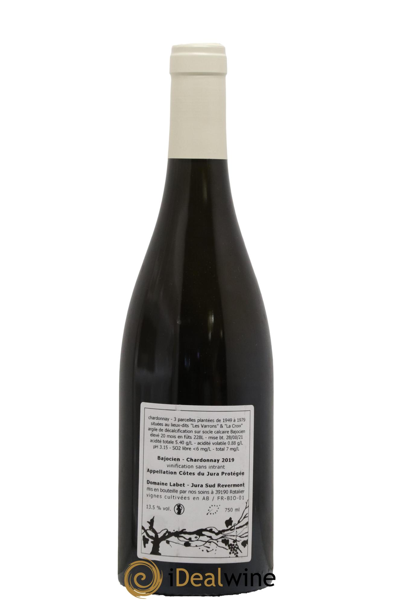 Côtes du Jura Chardonnay Bajocien Romain - Julien - Charline Labet 2019 - Lot of 1 bottle - 1
