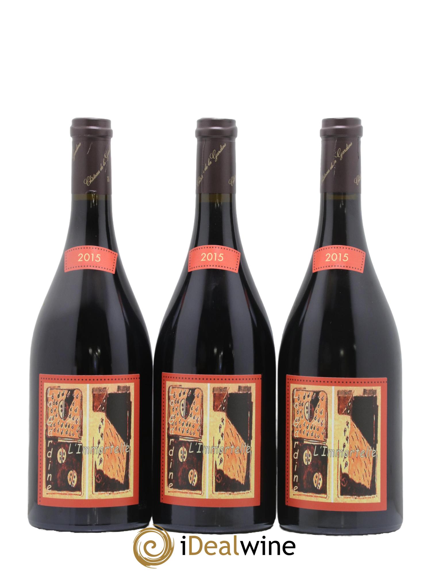 Châteauneuf-du-Pape Château de La Gardine L'Immortelle Famille Brunel  2015 - Lotto di 6 bottiglie - 3