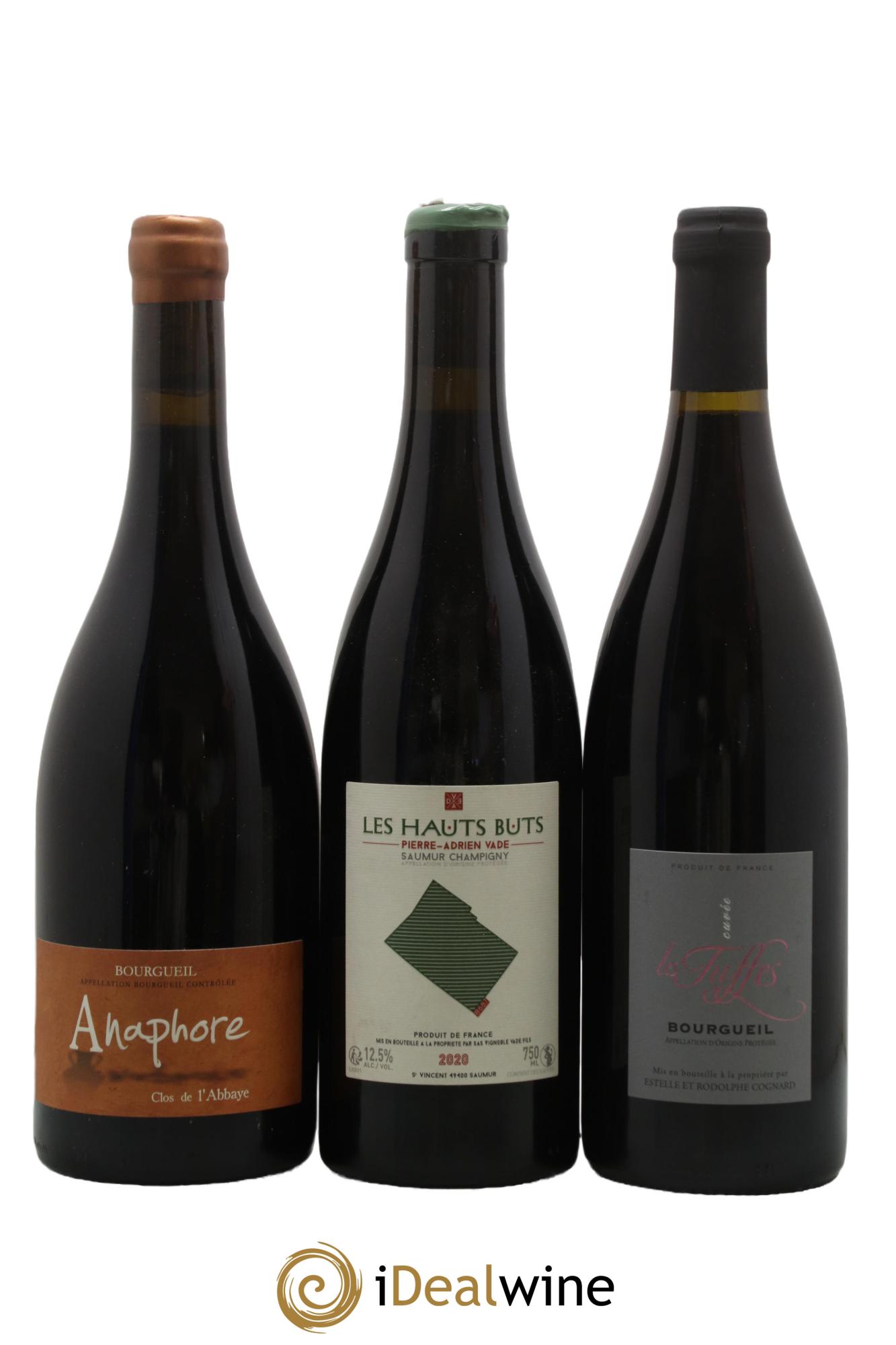 Assortiment de vins d'Anjou noir - Saumur - Bourgueil N°11 - Lot of 6 bottles - 2