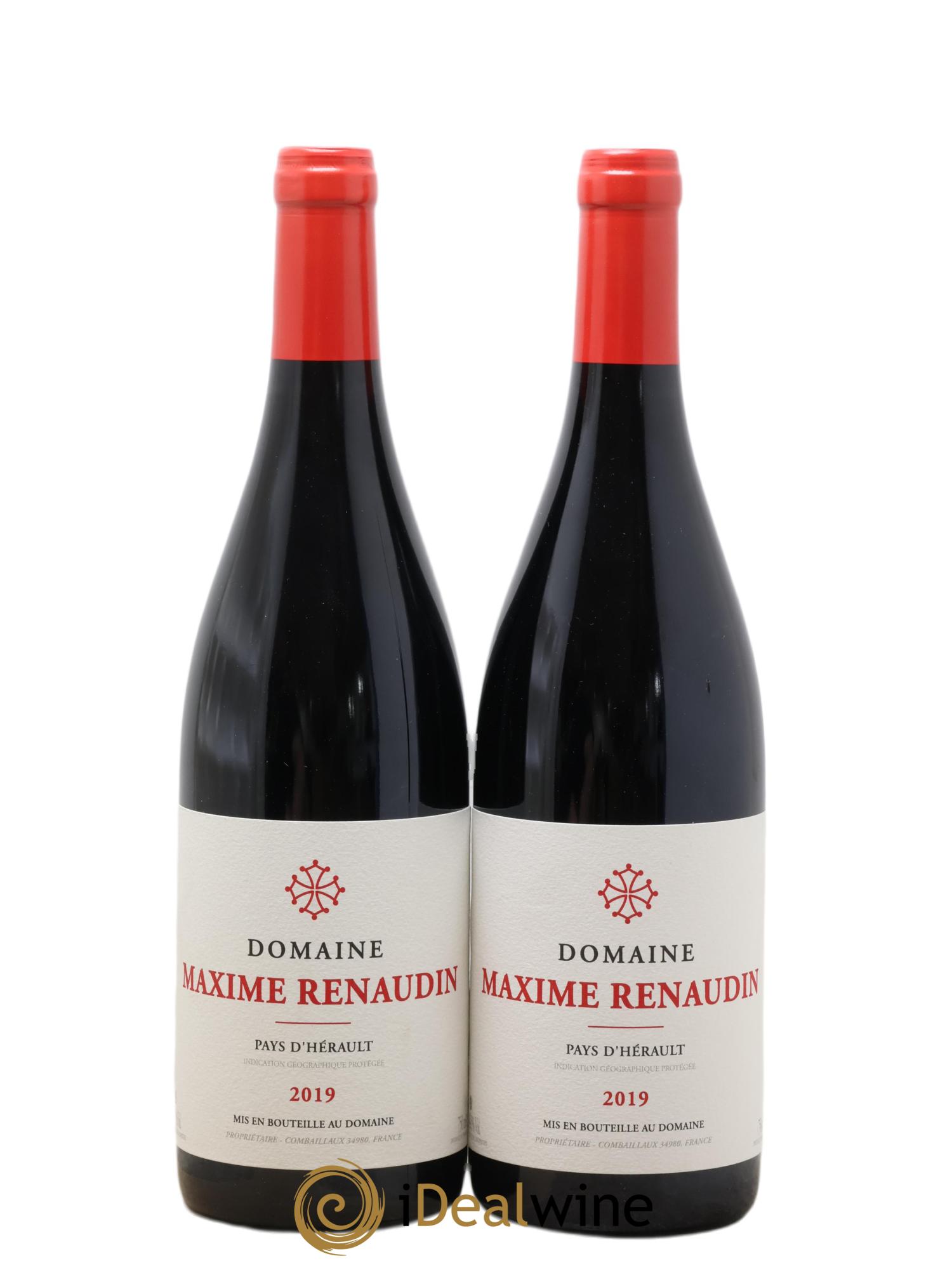 IGP Pays d'Hérault Maxime Renaudin  2019 - Posten von 2 Flaschen - 0