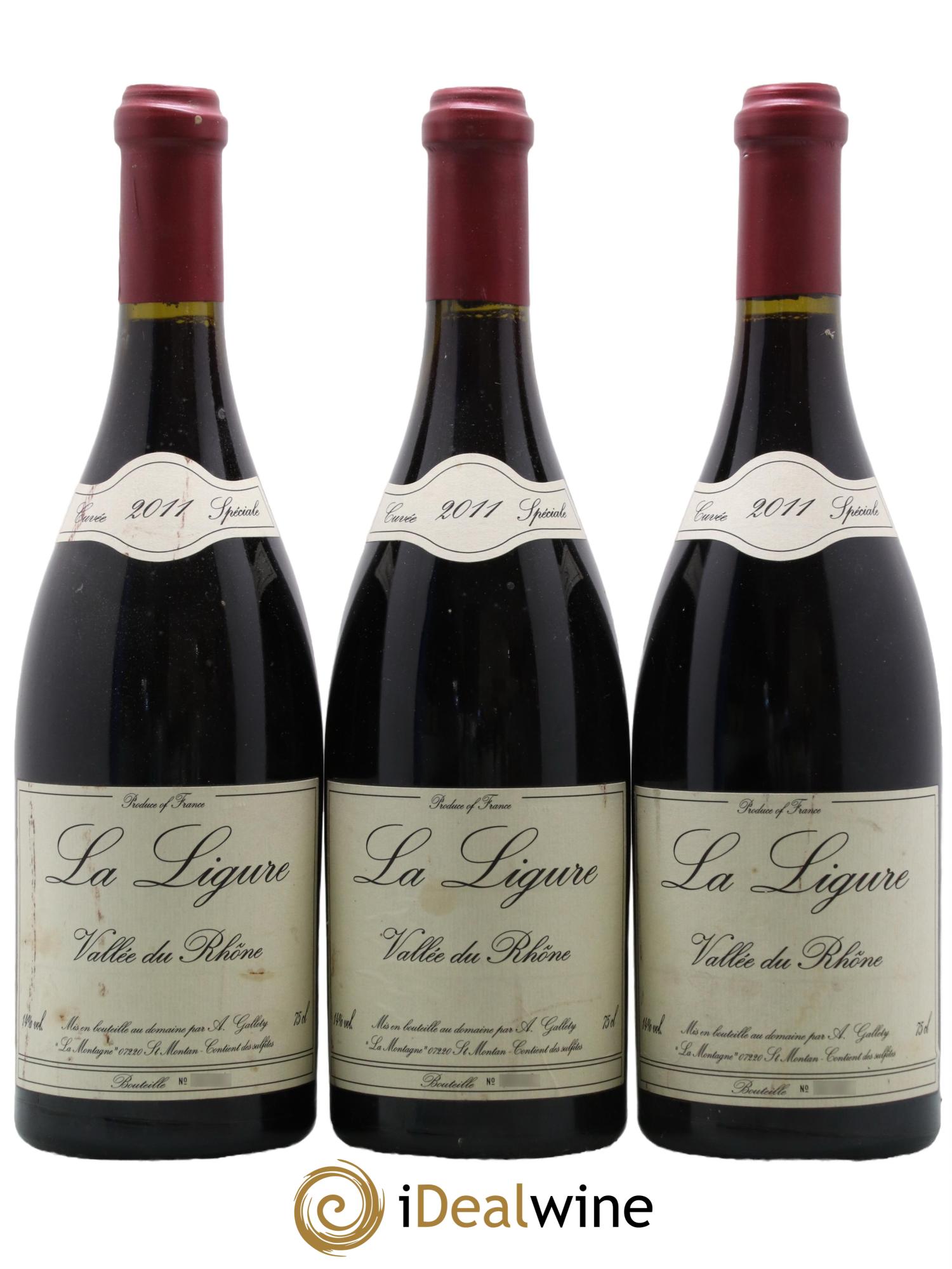 Côtes du Vivarais La Ligure Gallety (Domaine) 2011 - Lot de 3 bouteilles - 0