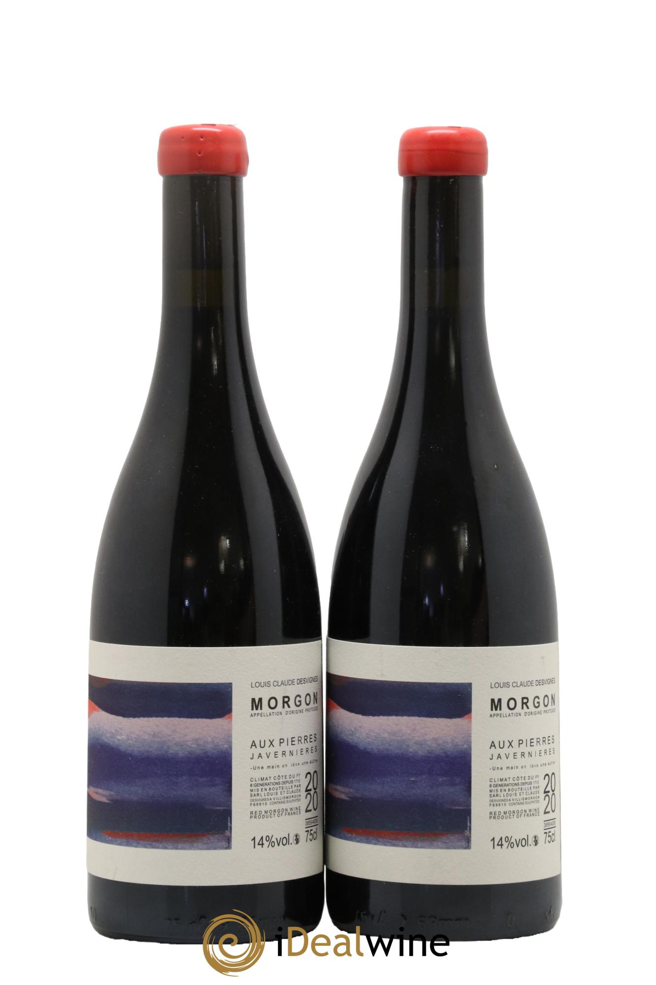 Morgon Javernières Aux Pierres Louis-Claude Desvignes 2020 - Lot de 2 bouteilles - 0
