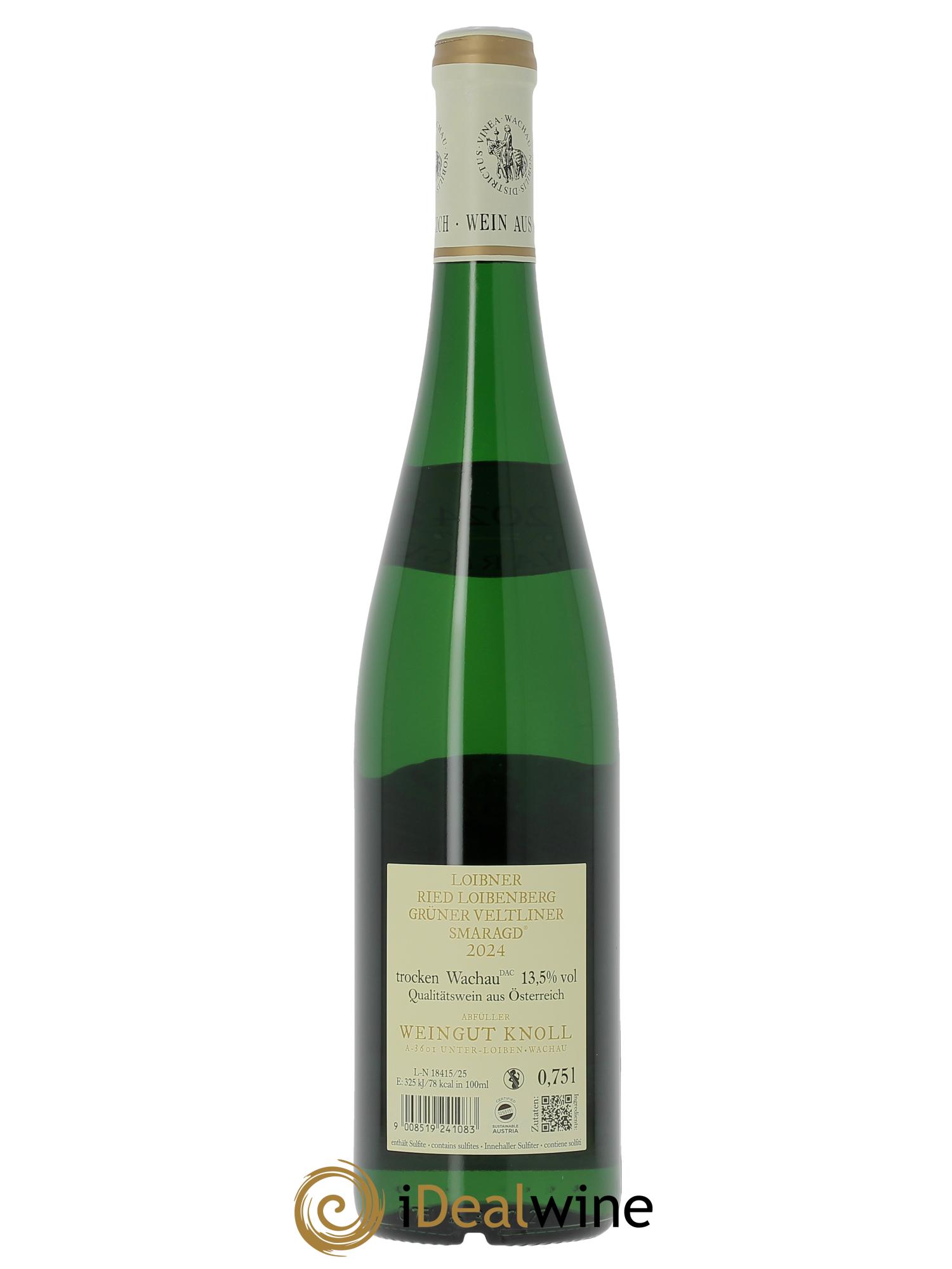 Grüner Veltliner Wachau Ried Loibenberg Emmerich Knoll  2024 - Lot of 1 bottle - 1