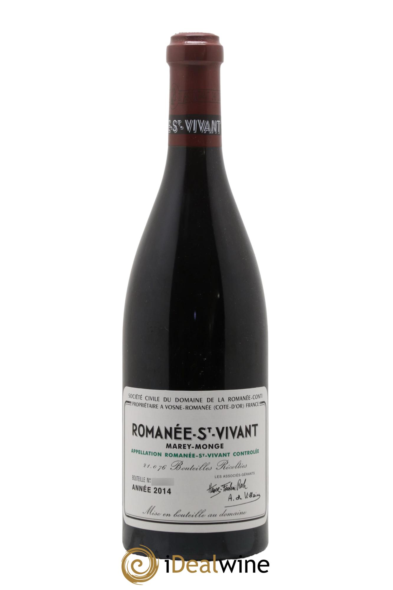 Romanée-Saint-Vivant Grand Cru Domaine de la Romanée-Conti 2014 - Lot de 1 bouteille - 0