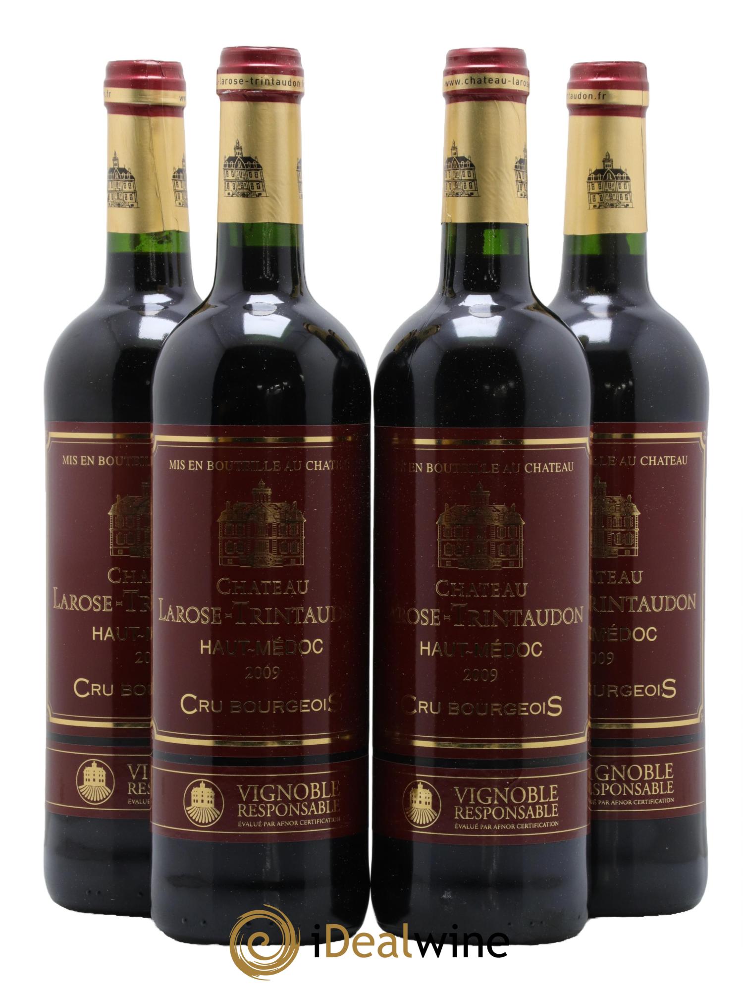 Château Larose Trintaudon Cru Bourgeois 2009 - Lot de 4 bouteilles - 0