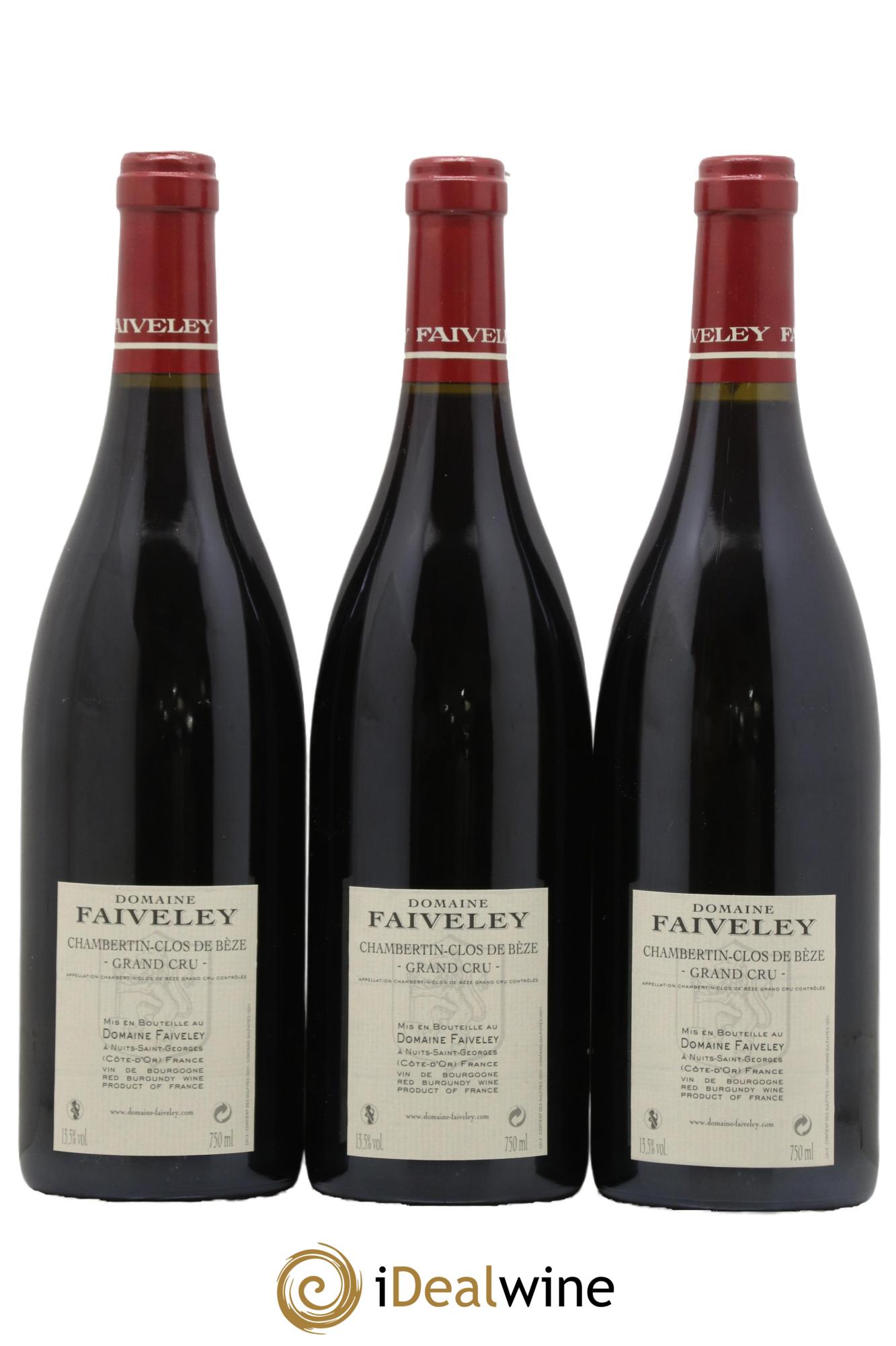 Chambertin Clos de Bèze Grand Cru Faiveley 2012 - Lotto di 3 bottiglie - 1