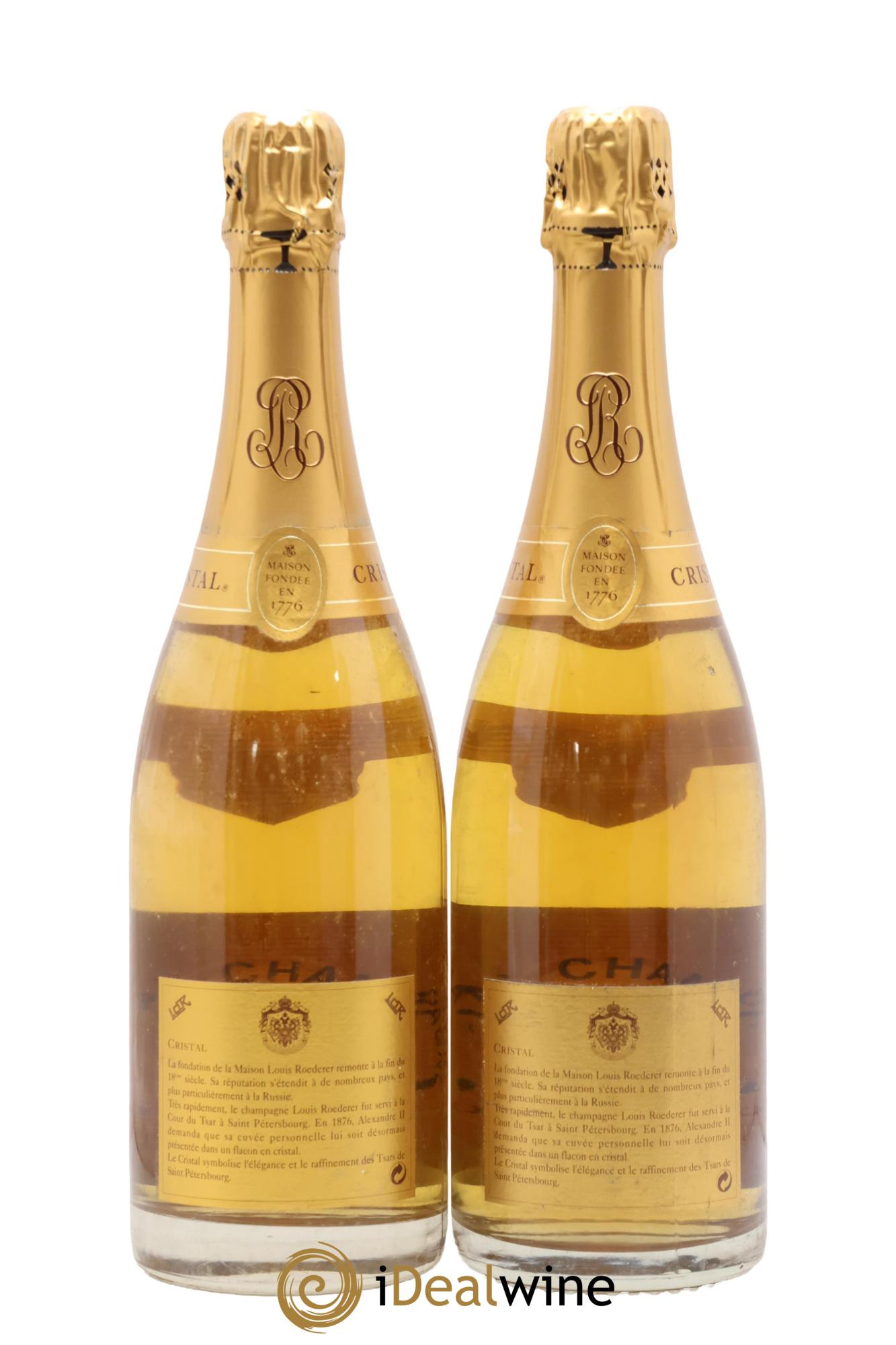 Cristal Louis Roederer 1990 - Lot de 2 bouteilles - 1