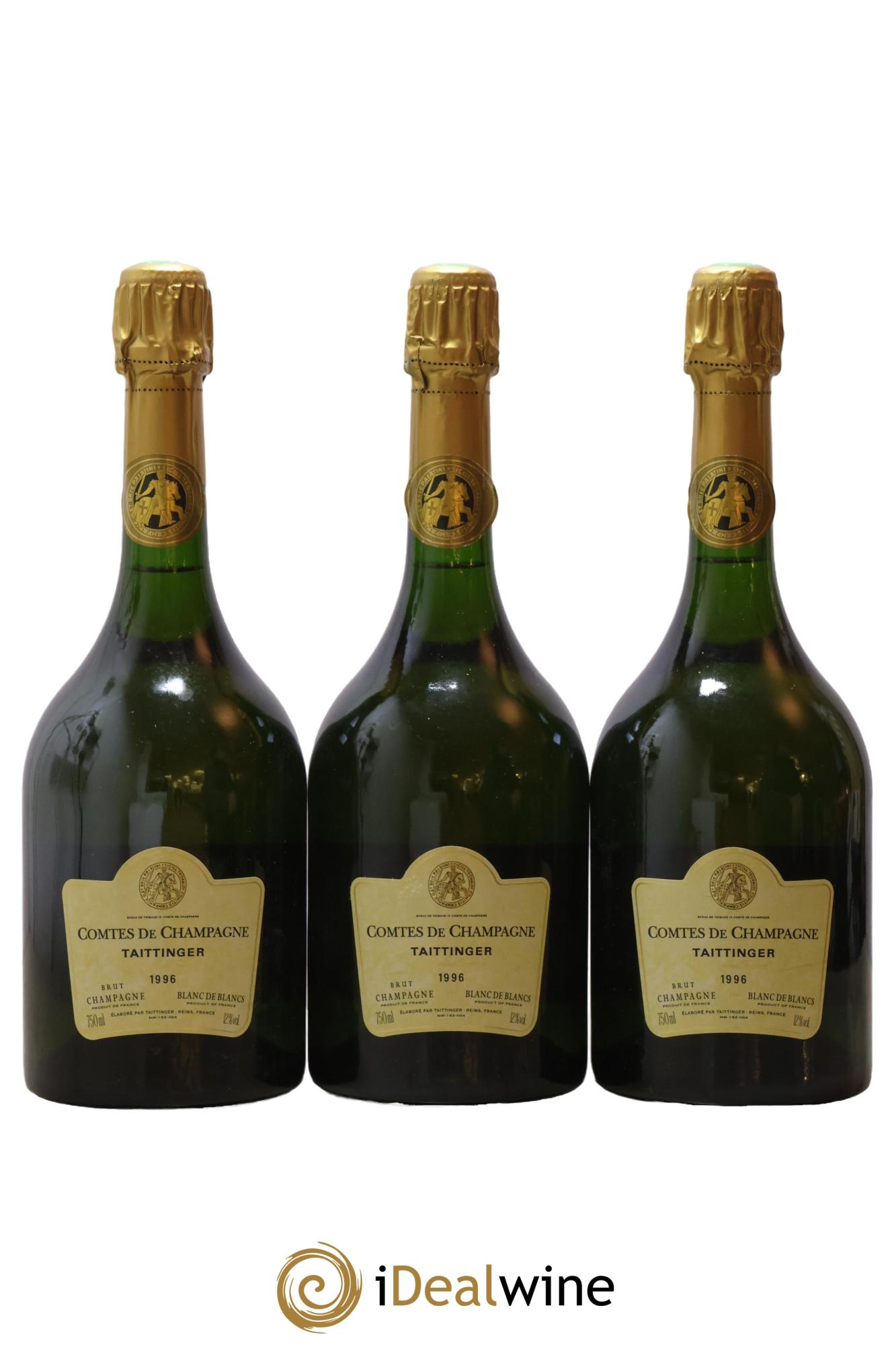 Comtes de Champagne Taittinger 1996 - Lot de 3 bouteilles - 0