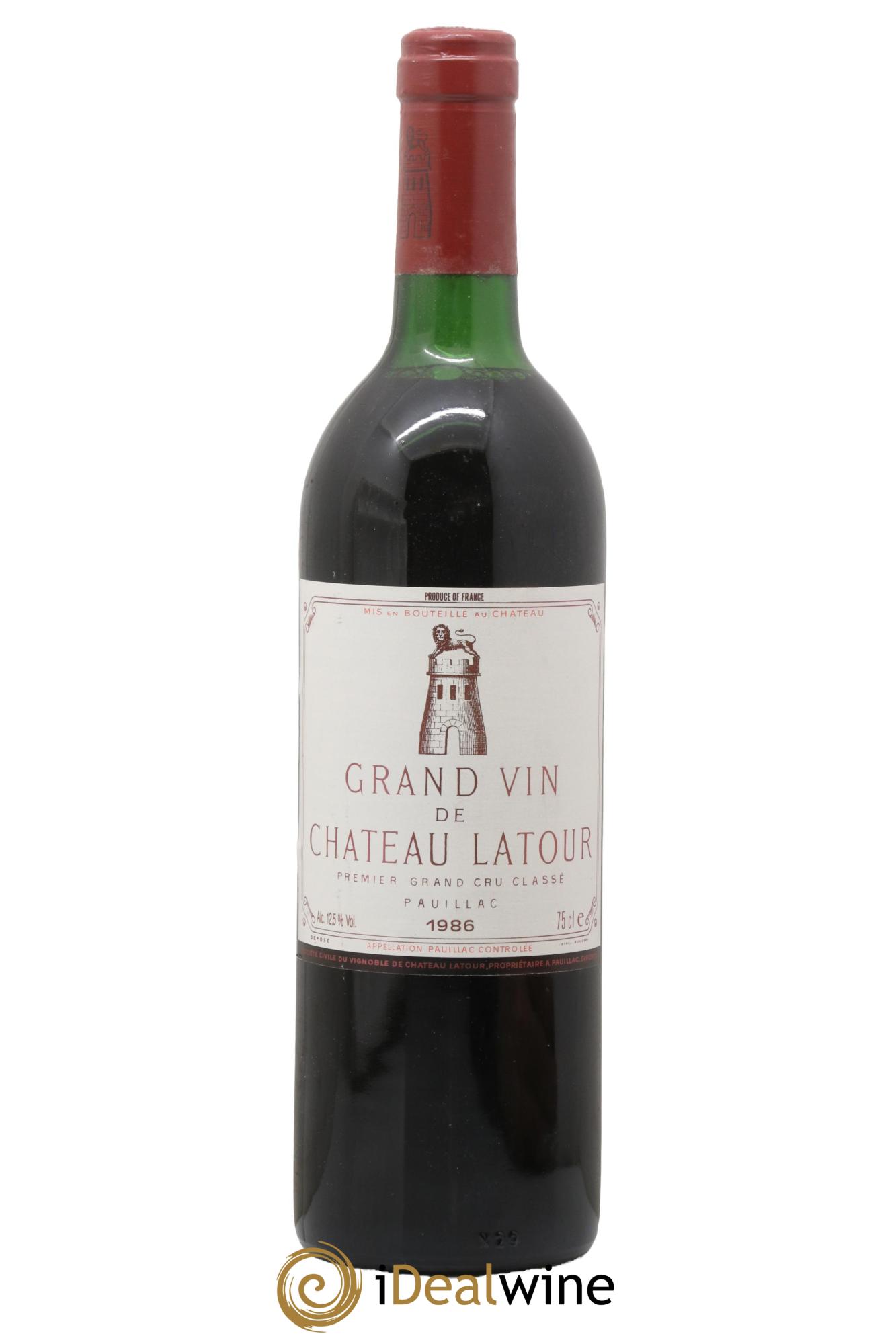 Château Latour 1er Grand Cru Classé 1986 - Lotto di 1 bottiglia - 0