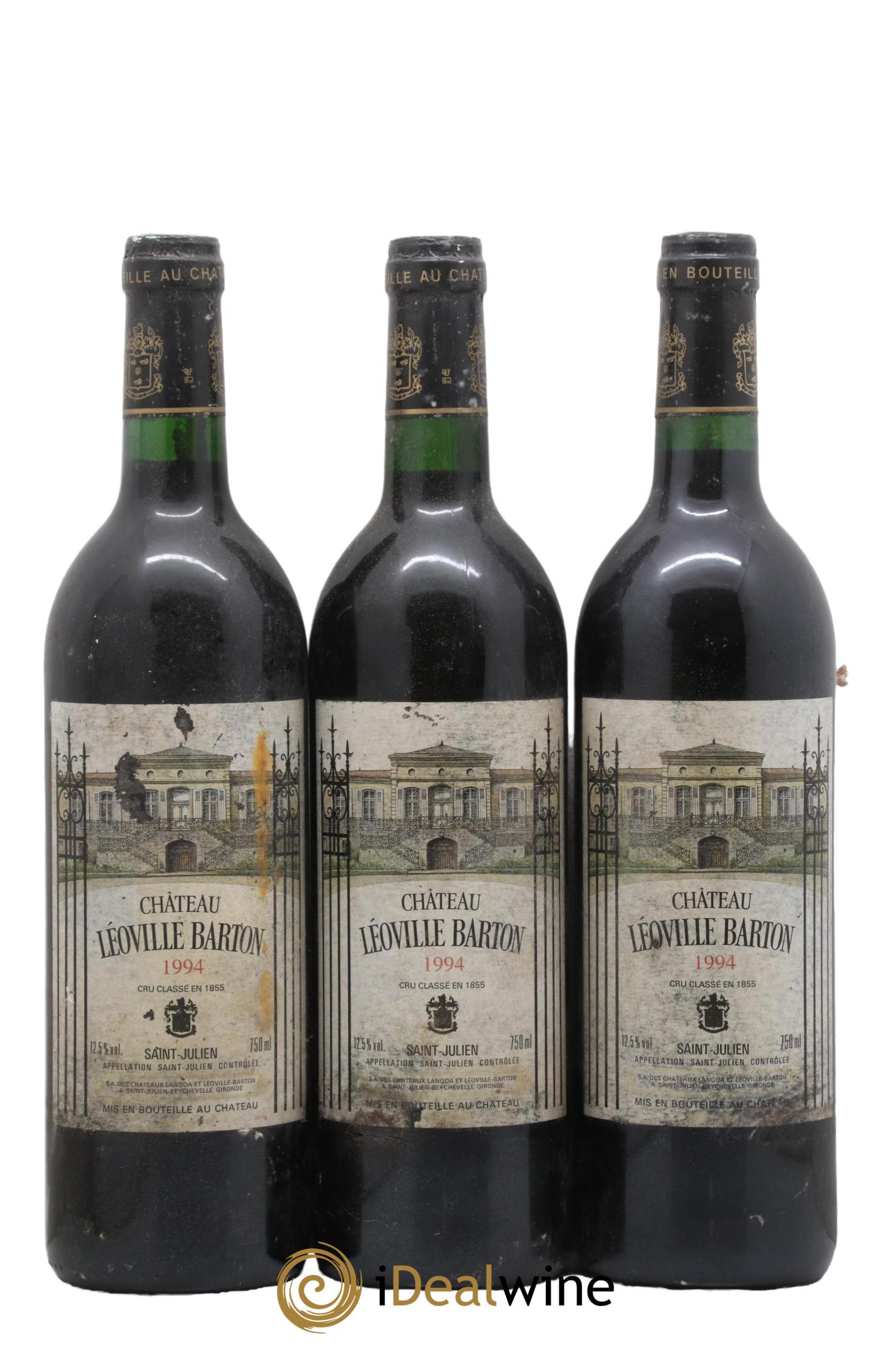 Château Léoville Barton 2ème Grand Cru Classé 1994 - Lot de 3 bouteilles - 0