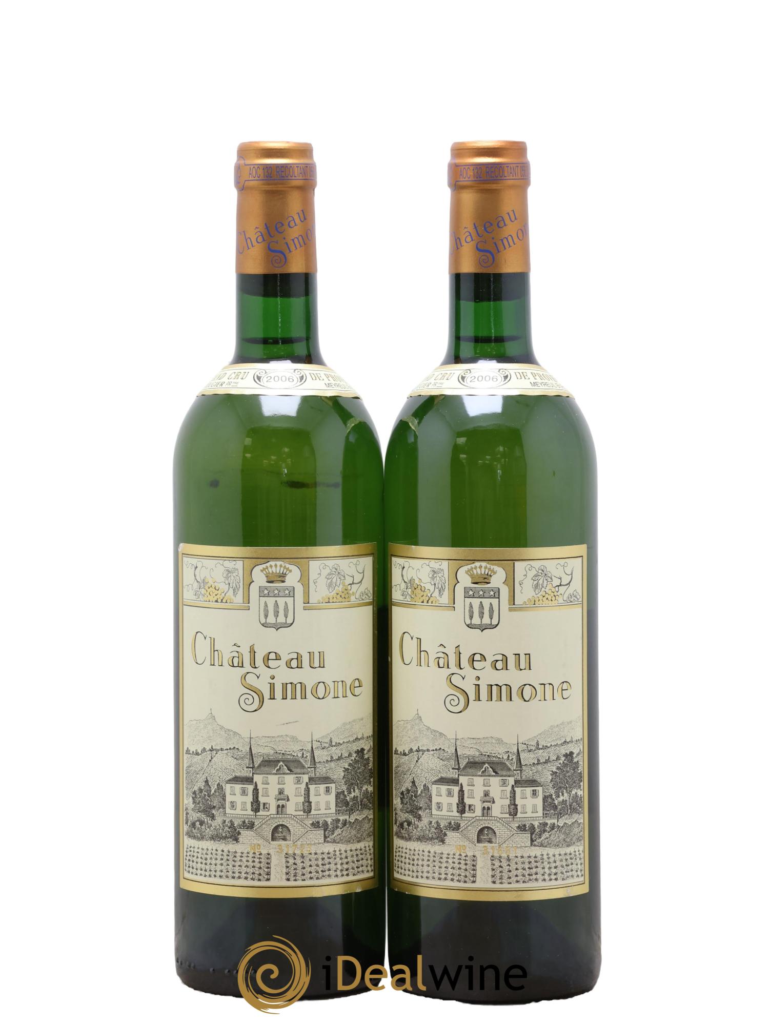 Palette Château Simone Famille Rougier 2006 - Lot de 2 bouteilles - 0