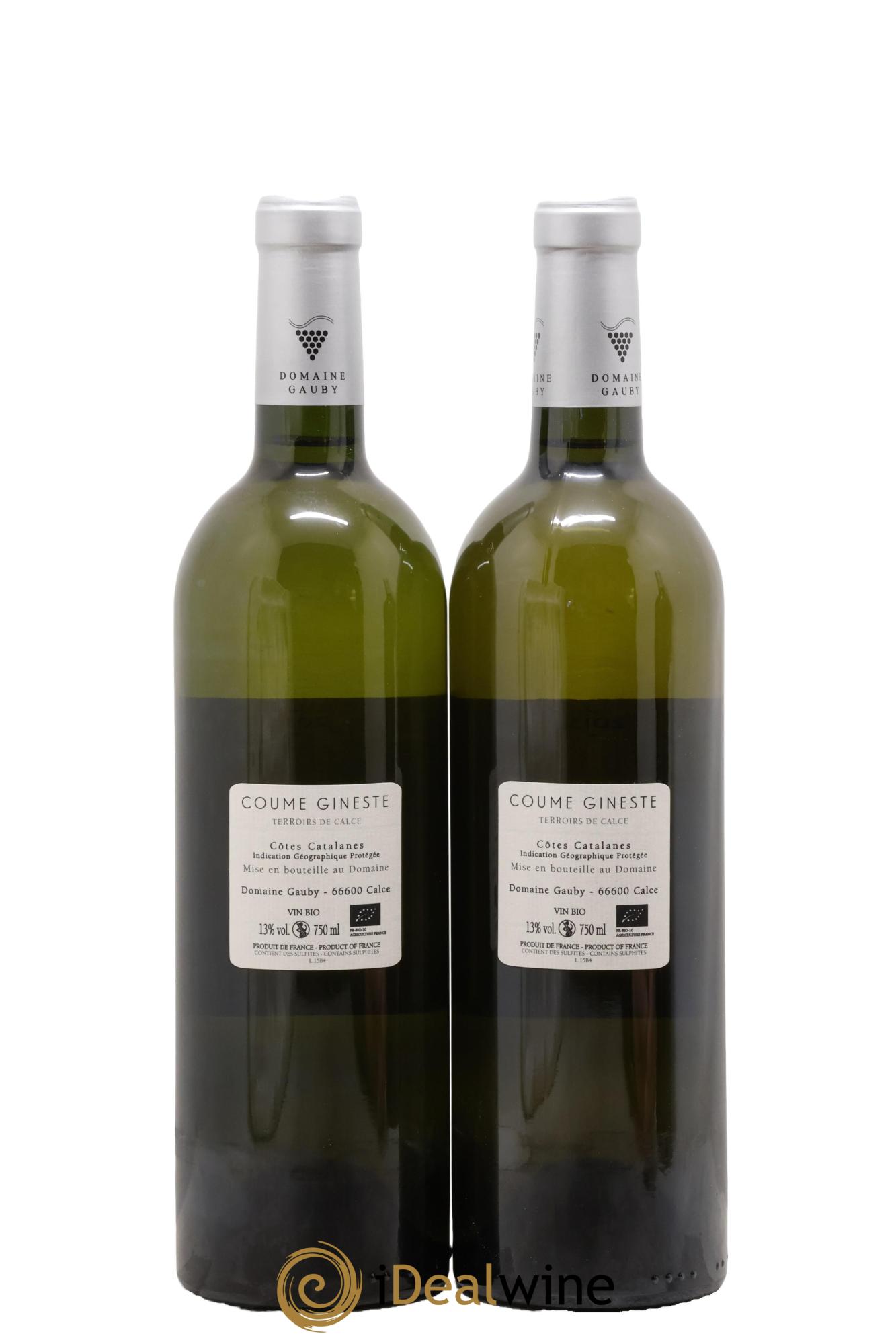 Côtes Catalanes Coume Gineste Gauby (Domaine) 2015 - Lot of 2 bottles - 1