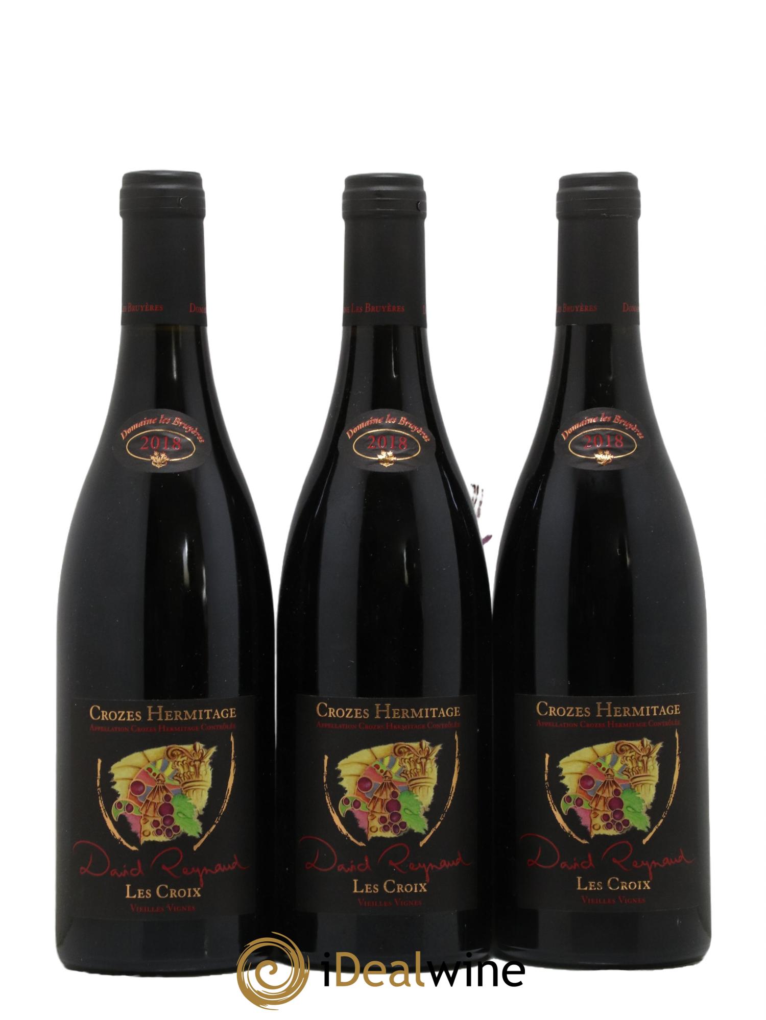 Crozes-Hermitage Les Croix Vieilles vignes David Reynaud 2018 - Lot de 3 bouteilles - 0
