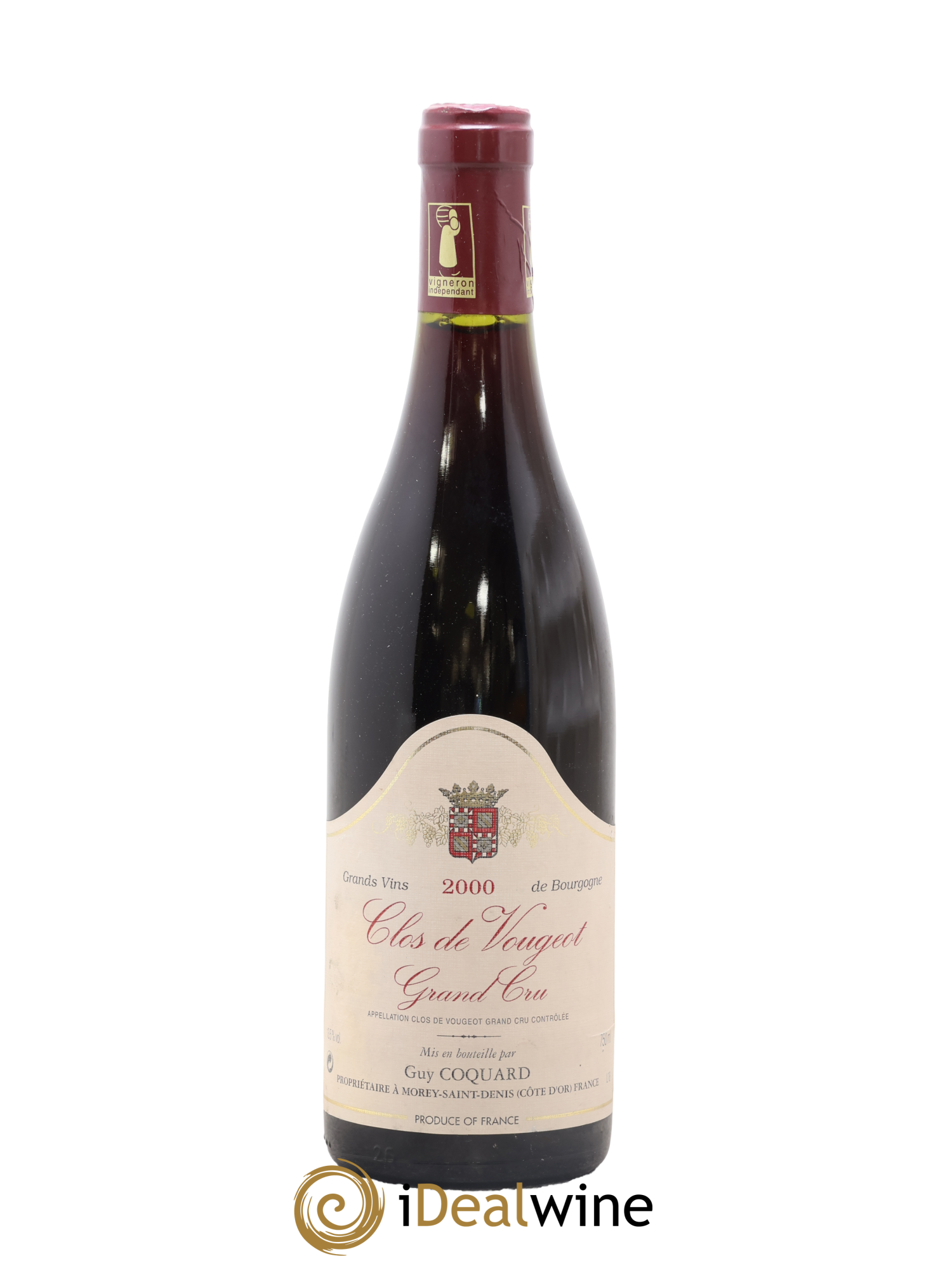 Clos de Vougeot Grand Cru Domaine Guy Coquard 2000 - Lot de 1 bouteille - 0