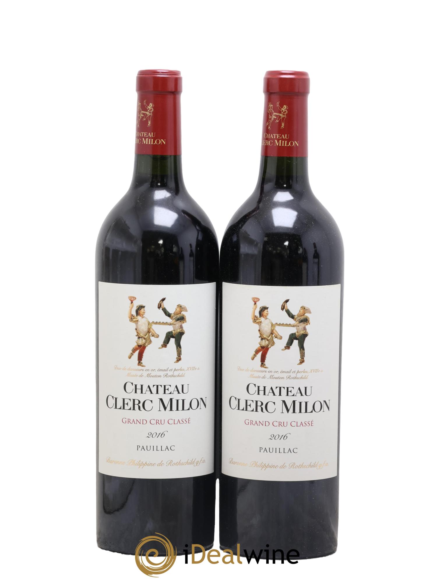 Château Clerc Milon 5ème Grand Cru Classé 2016 - Lot de 2 bouteilles - 0