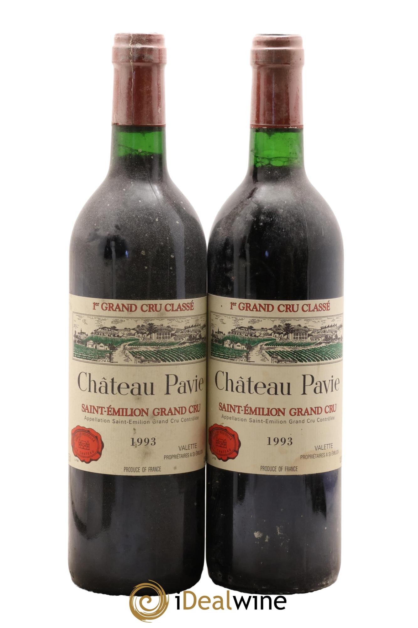 Château Pavie 1er Grand Cru Classé A 1993 - Lot de 2 bouteilles - 0