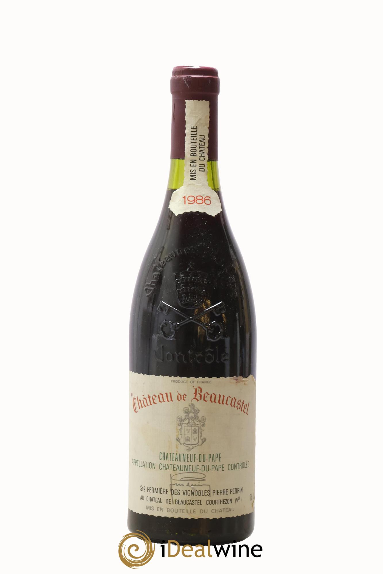 Châteauneuf-du-Pape Château de Beaucastel Famille Perrin 1986 - Lotto di 1 bottiglia - 0