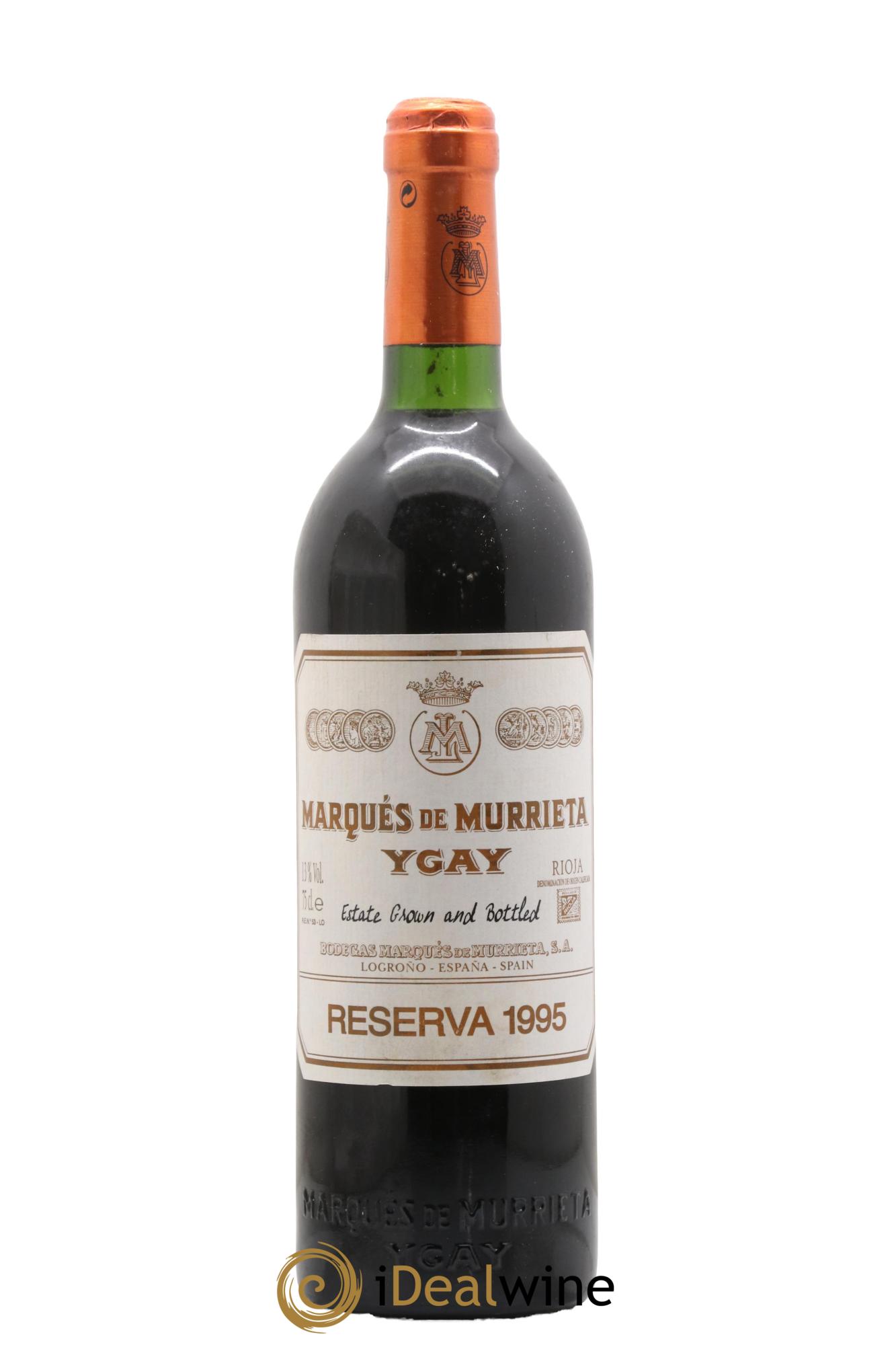 Rioja DOCA Reserva Castillo Ygay Marqués de Murrieta 1995 - Lot de 1 bouteille - 0