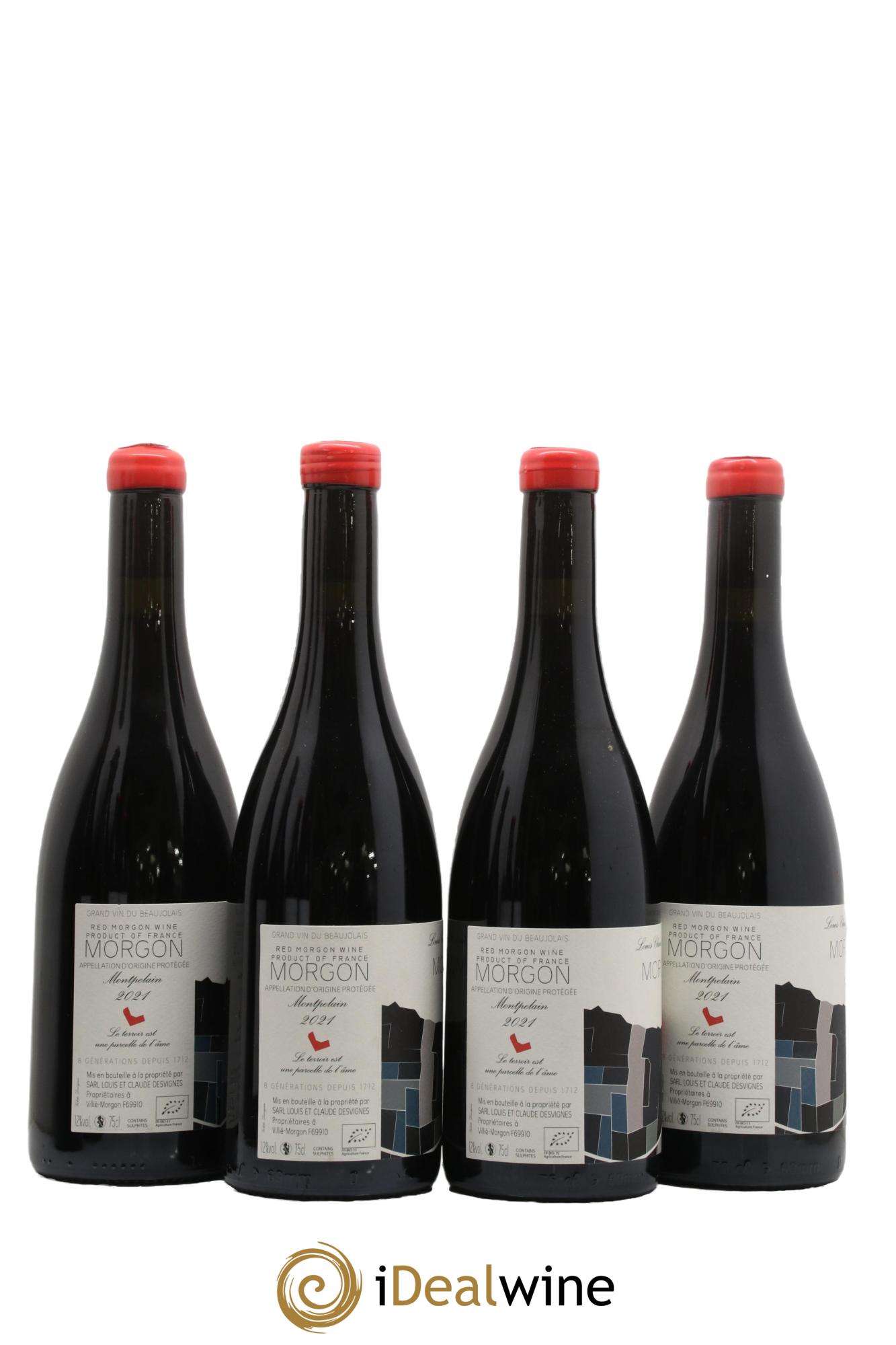 Morgon Montpelain Louis-Claude Desvignes 2021 - Lot de 4 bouteilles - 1