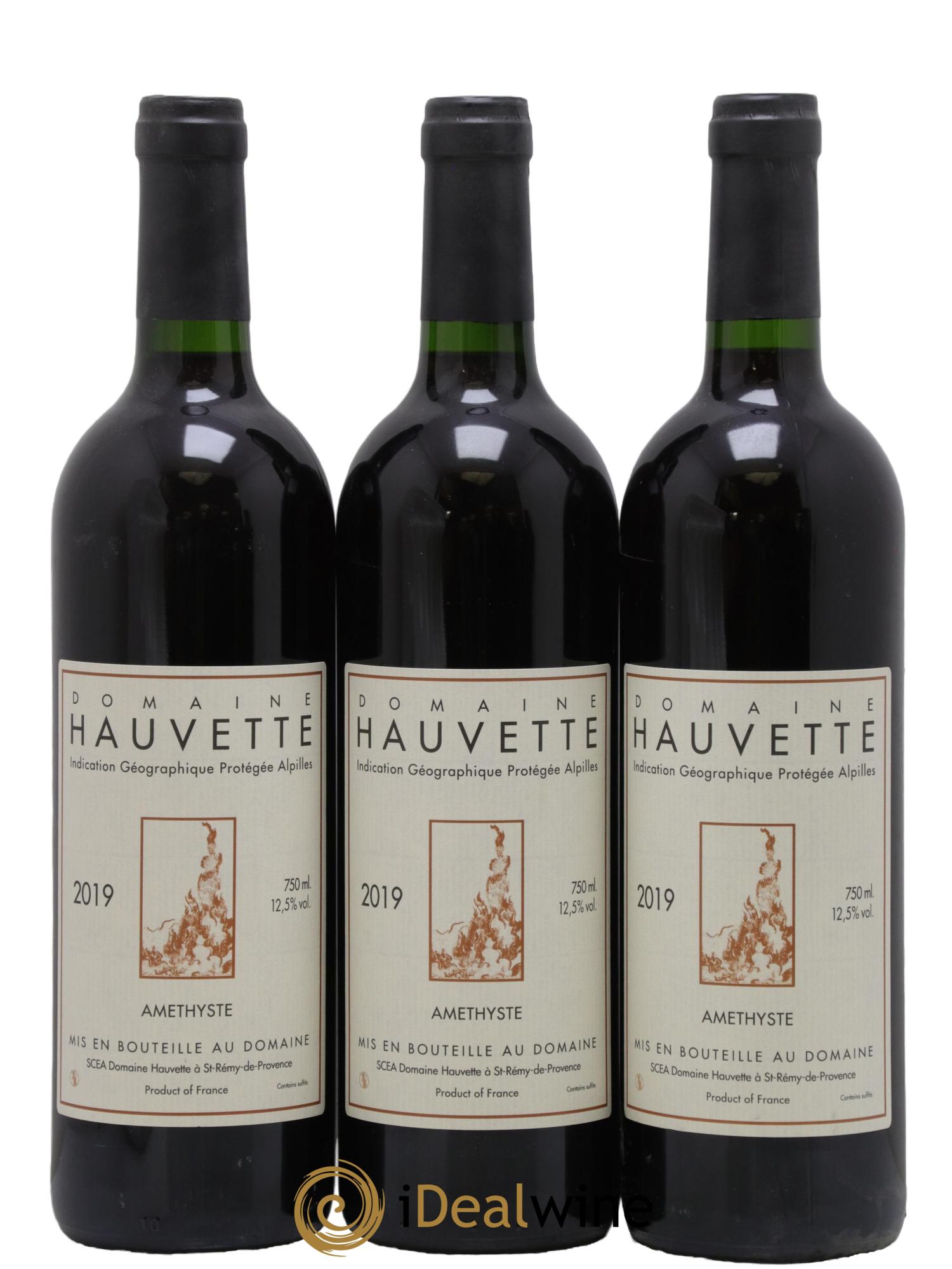IGP Alpilles Améthyste Hauvette (Domaine) 2019 - Lot of 3 bottles - 0