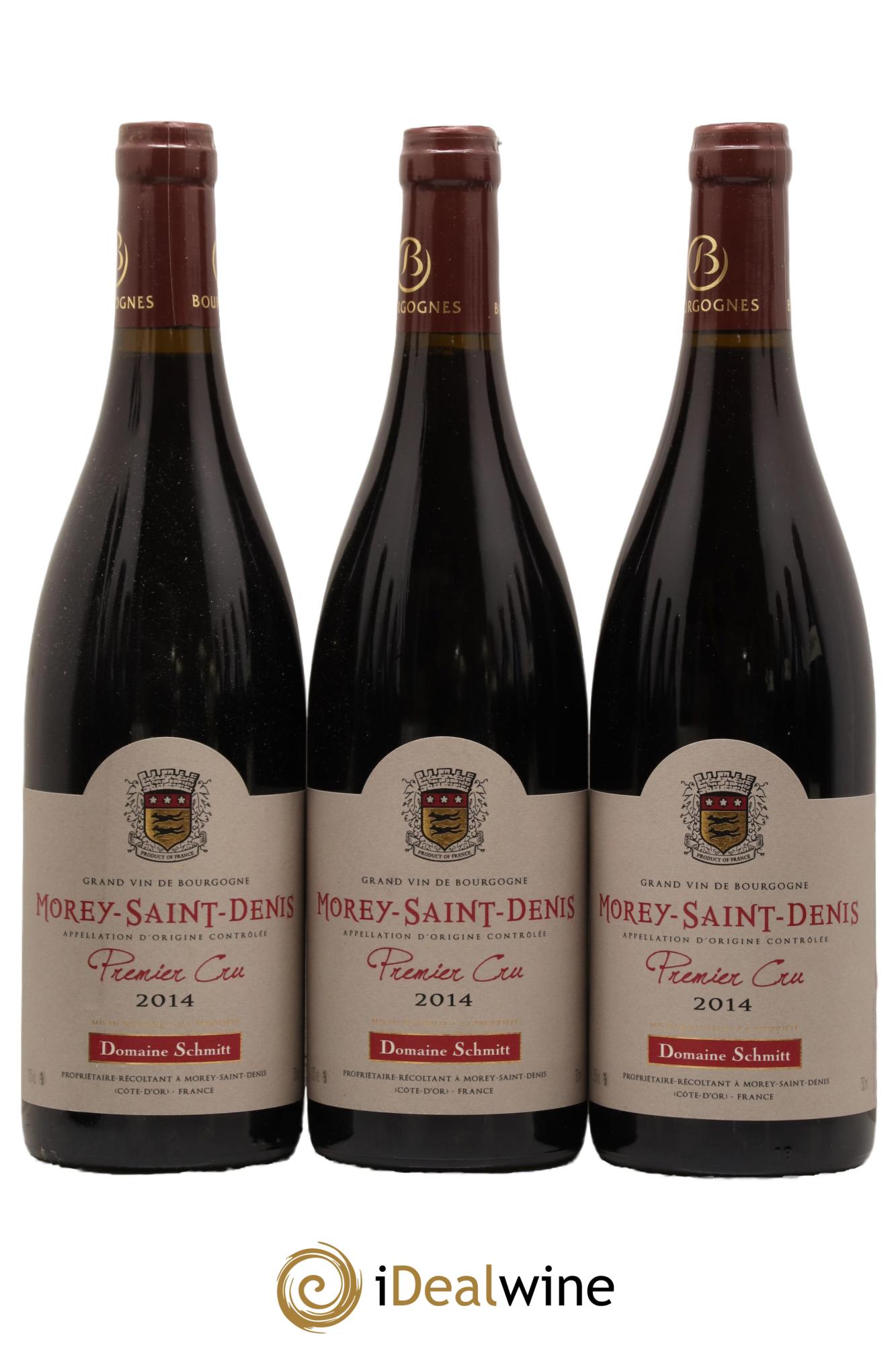 Morey-Saint-Denis 1er Cru Domaine Schmitt 2014 - Lot de 3 bouteilles - 0