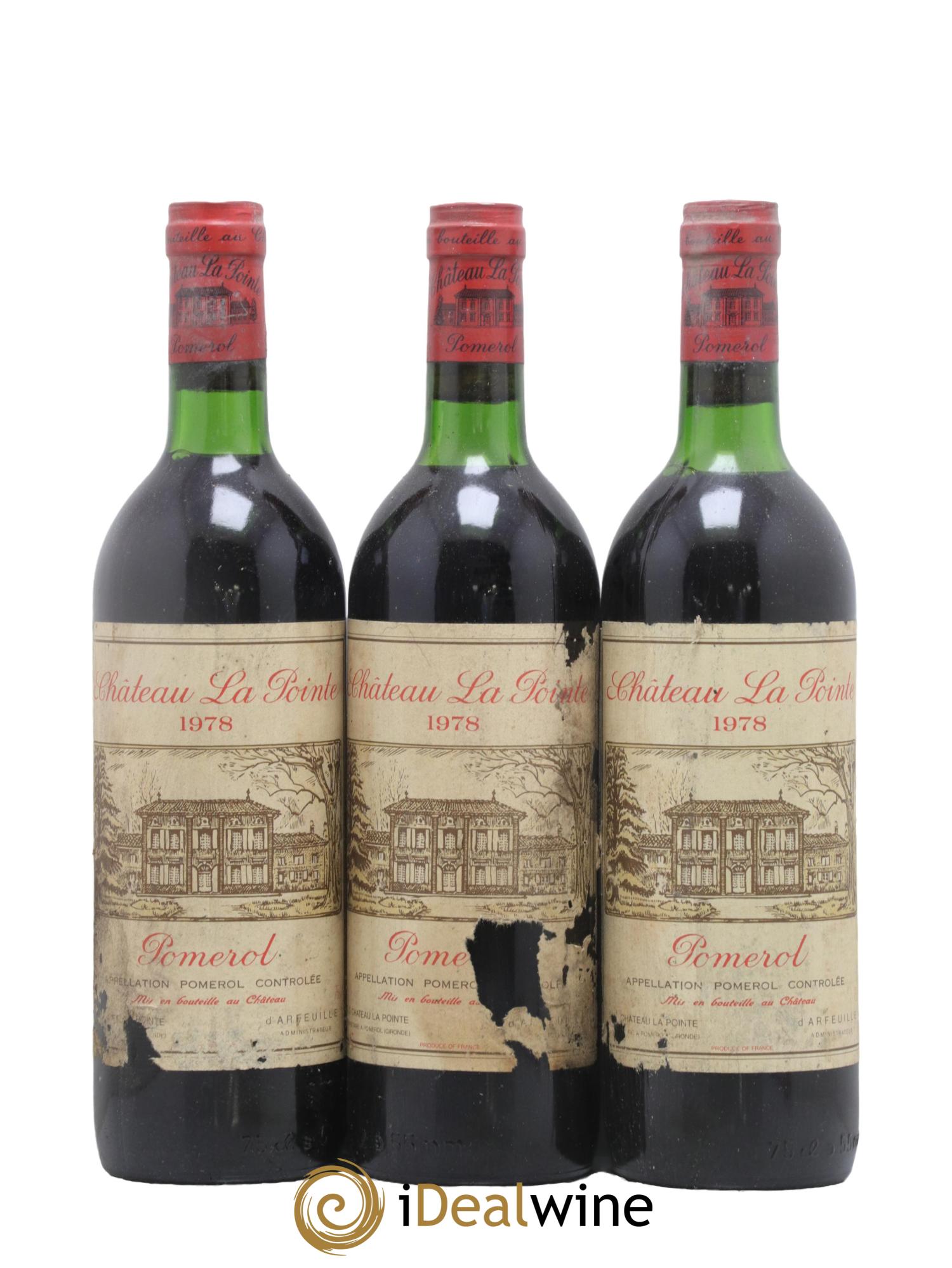 Château la Pointe 1978 - Lotto di 3 bottiglie - 0