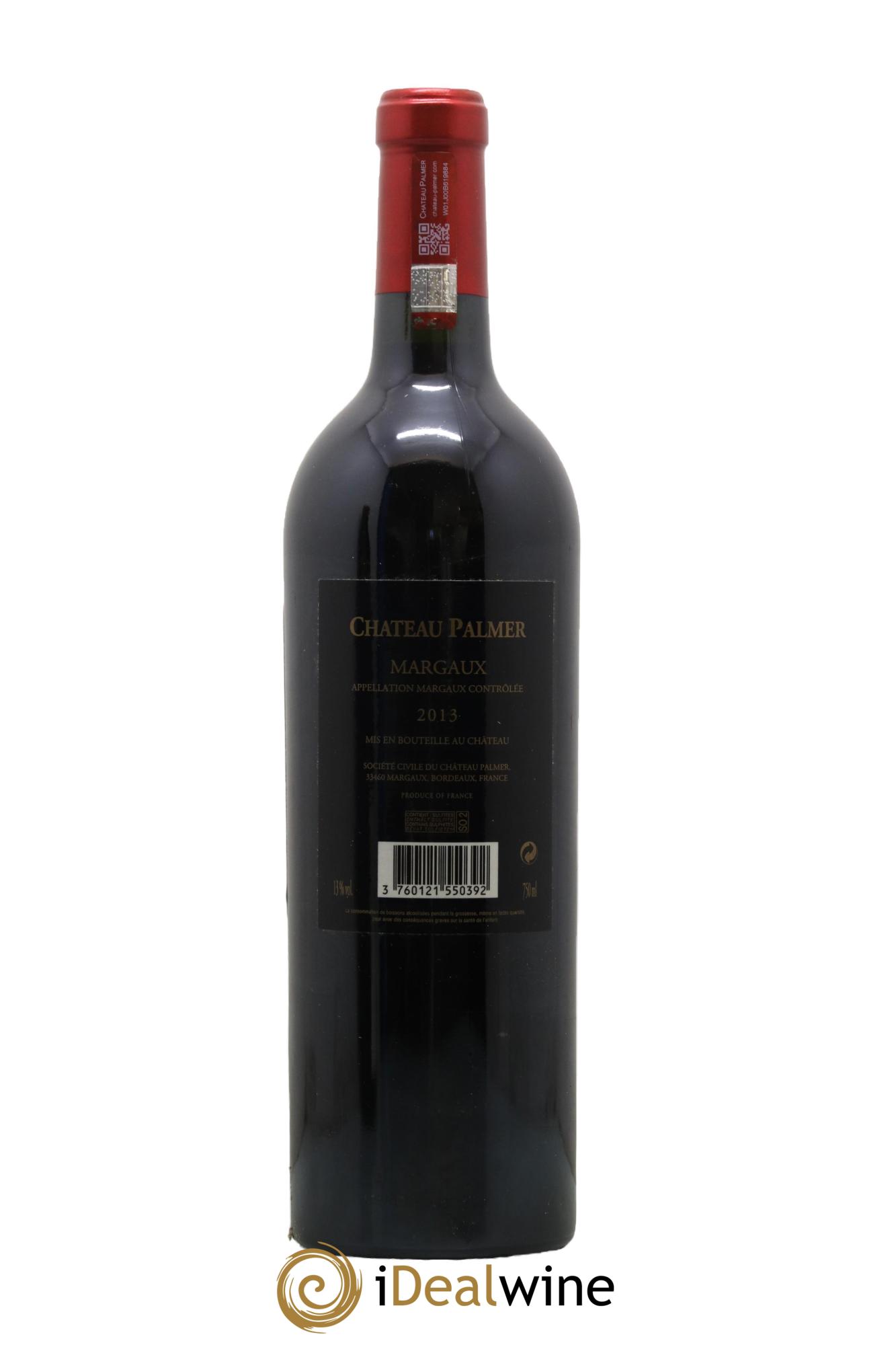 Château Palmer 3ème Grand Cru Classé 2013 - Lot de 1 bouteille - 1