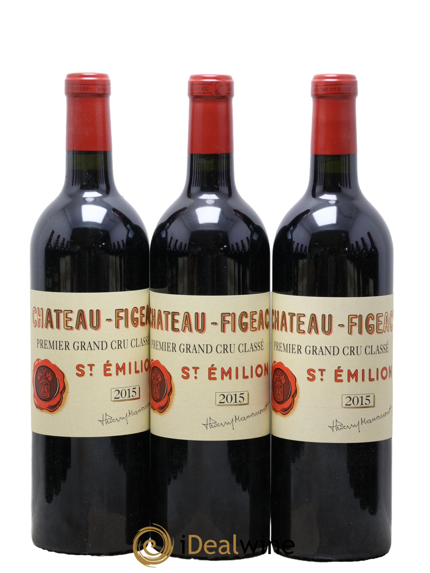 Château Figeac 1er Grand Cru Classé A  2015 - Lotto di 12 bottiglie - 1