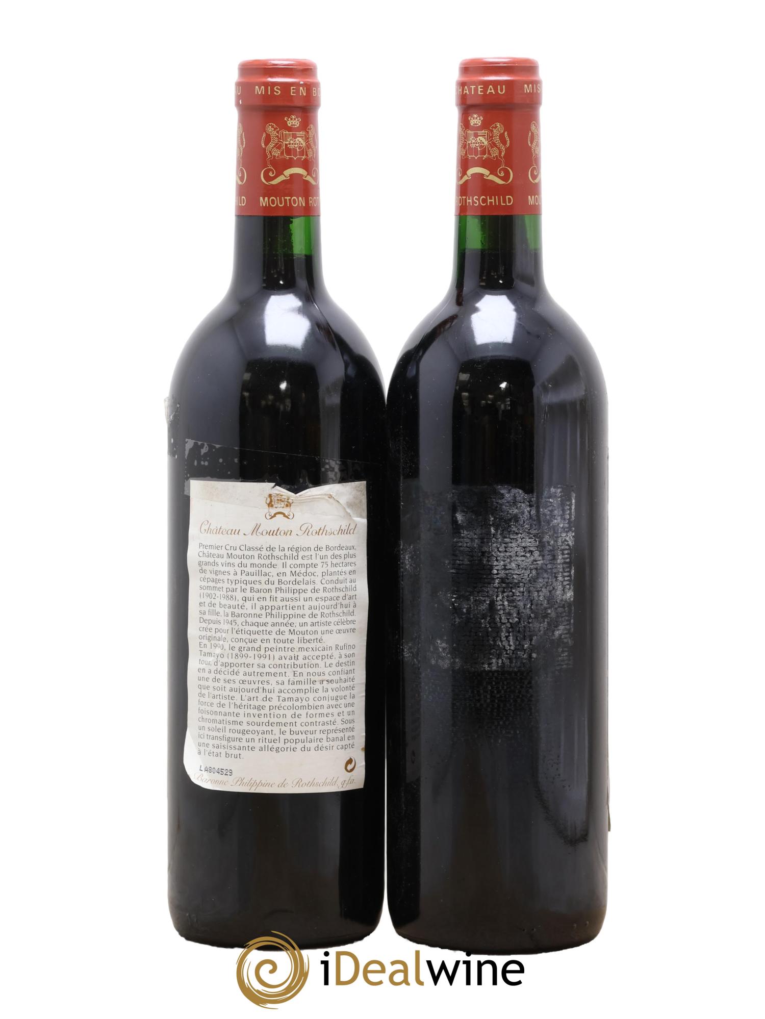 Château Mouton Rothschild 1er Grand Cru Classé 1998 - Lotto di 2 bottiglie - 1