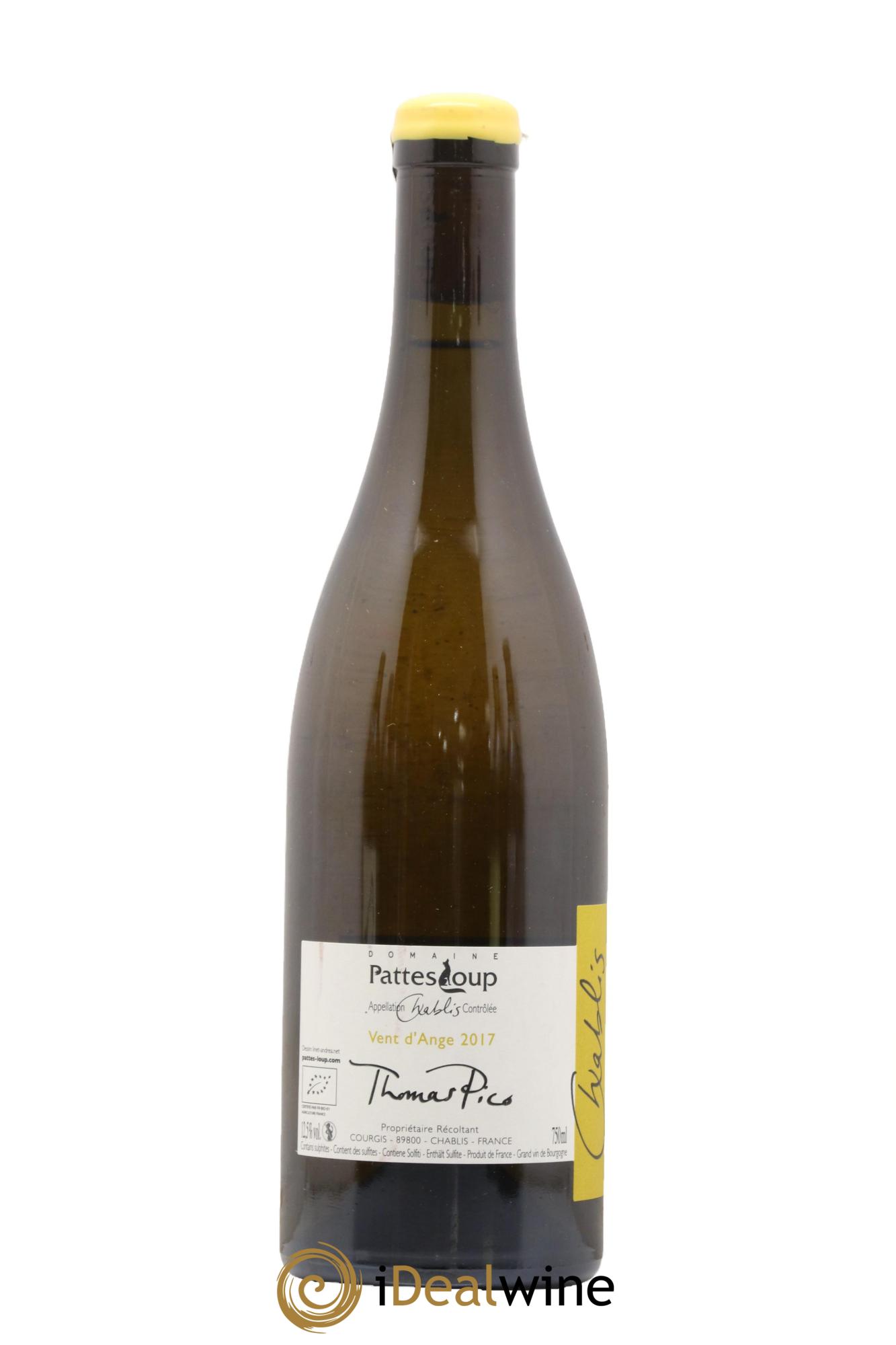 Chablis Vent d'Ange Pattes Loup (Domaine) 2017 - Lot of 1 bottle - 1