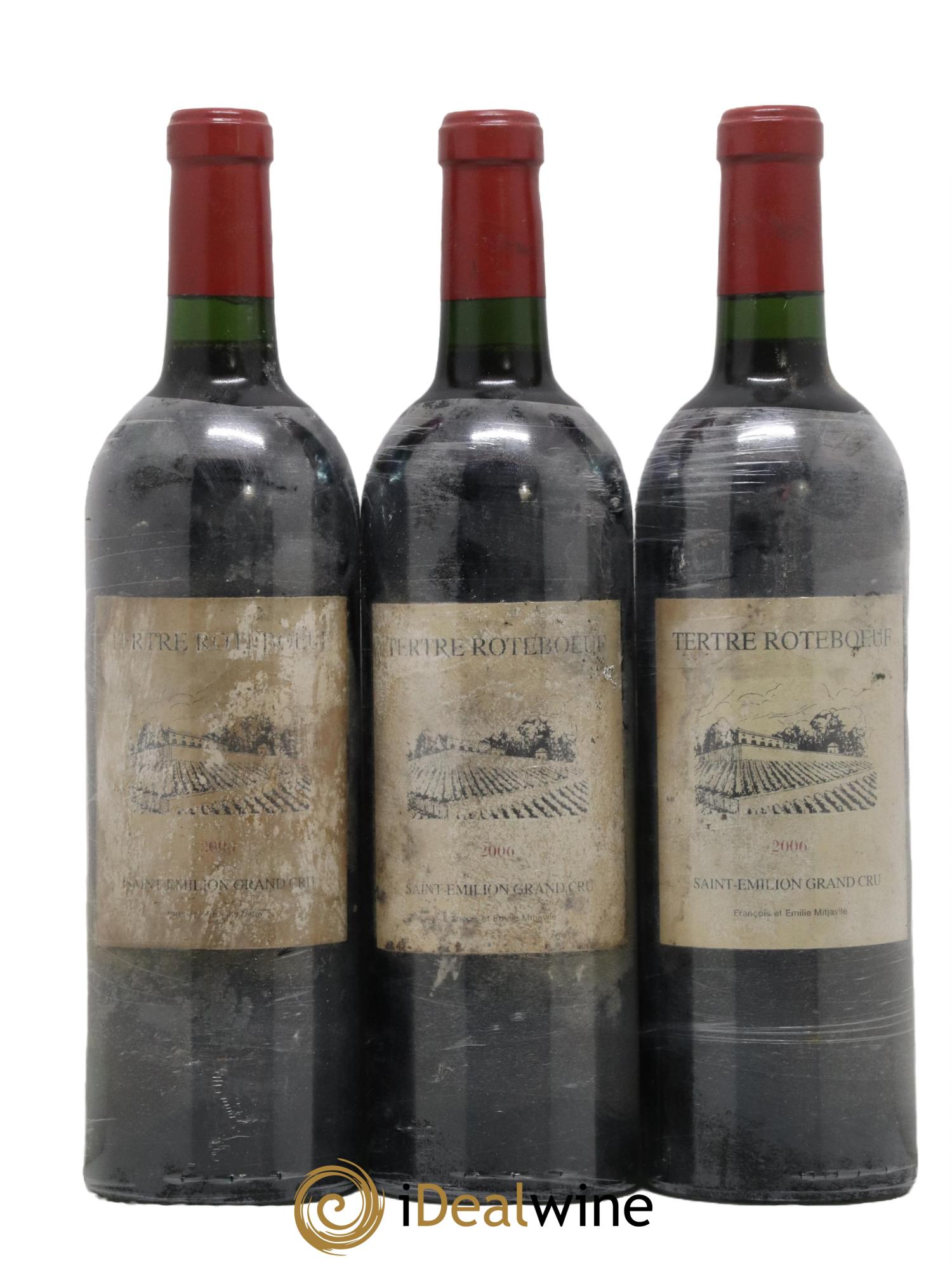 Château Tertre Roteboeuf 2006 - Lot of 3 bottles - 0