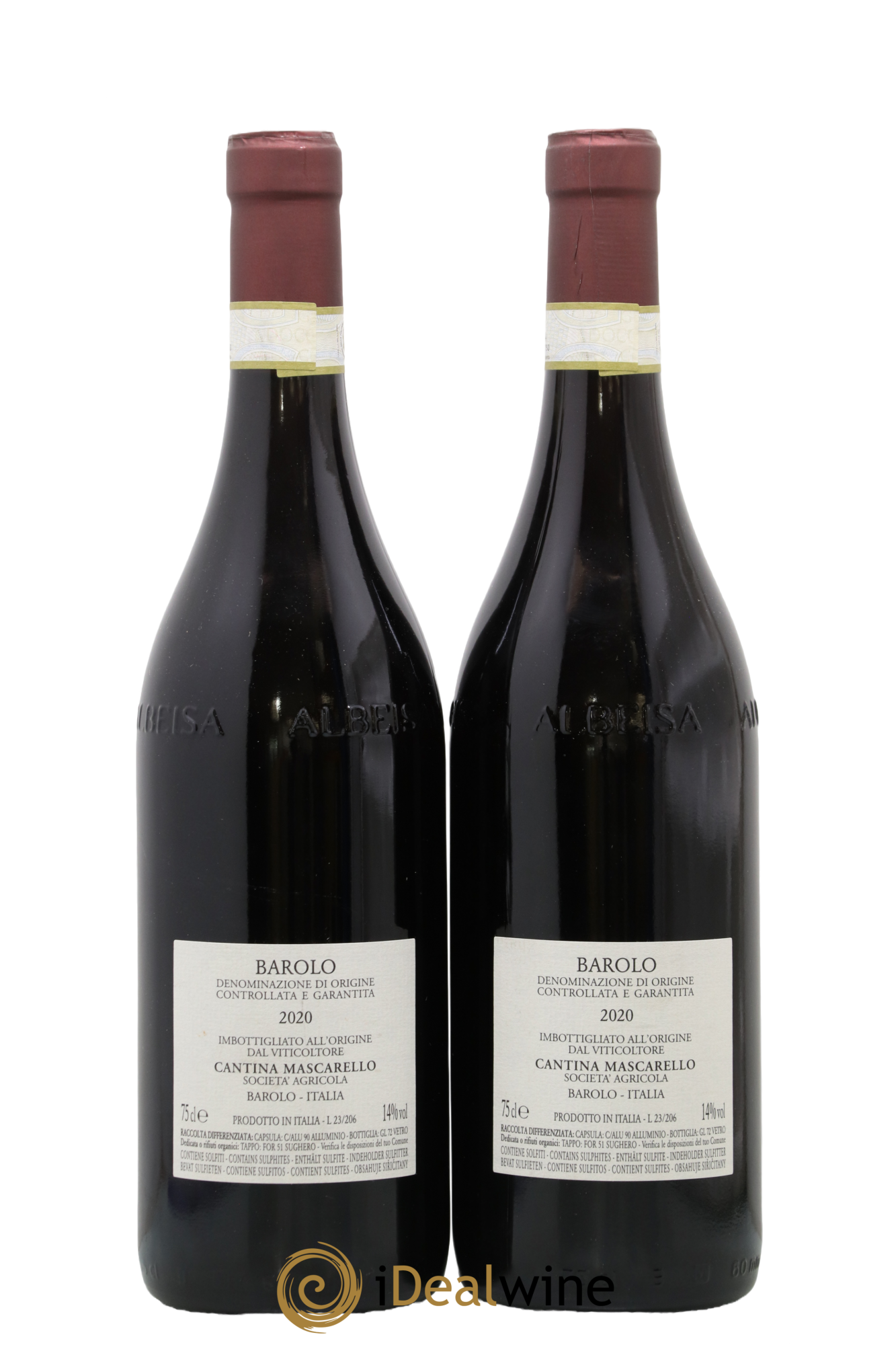 Barolo DOCG Bartolo Mascarello 2020 - Lot de 2 bouteilles - 1