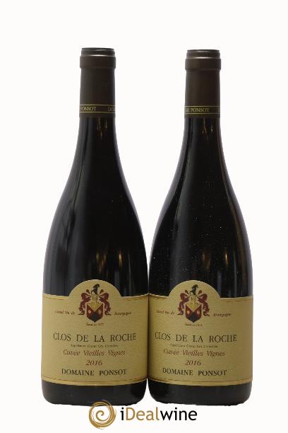 Clos de la Roche Grand Cru Vieilles Vignes Ponsot (Domaine) 2016 - Posten von 2 Flaschen - 0