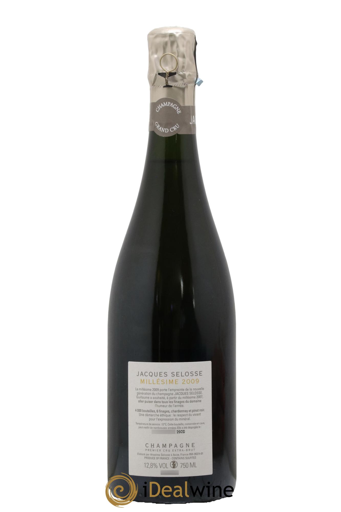 1er Cru Millésimé Extra-Brut Jacques Selosse 2009 - Lotto di 1 bottiglia - 1