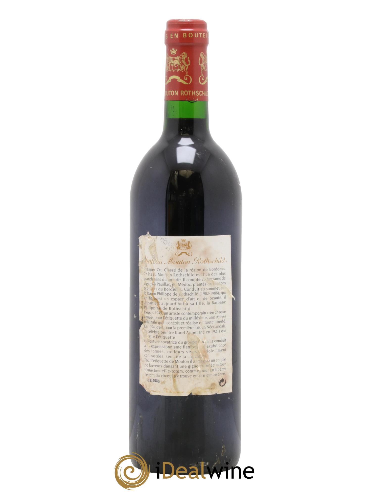 Château Mouton Rothschild 1er Grand Cru Classé 1994 - Lot of 1 bottle - 1