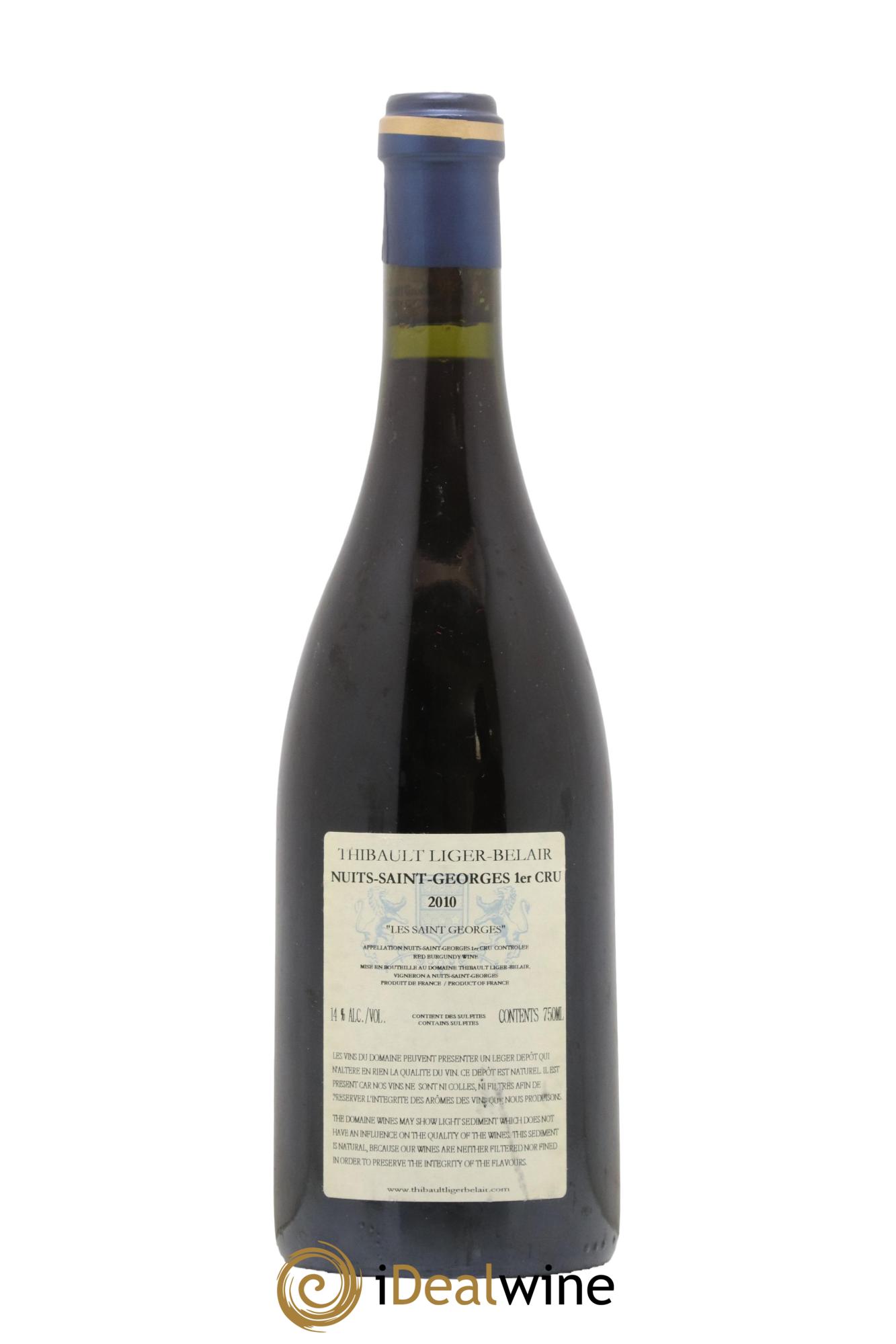 Nuits-Saint-Georges 1er Cru Les Saint-Georges Thibault Liger-Belair 2010 - Lot de 1 bouteille - 1
