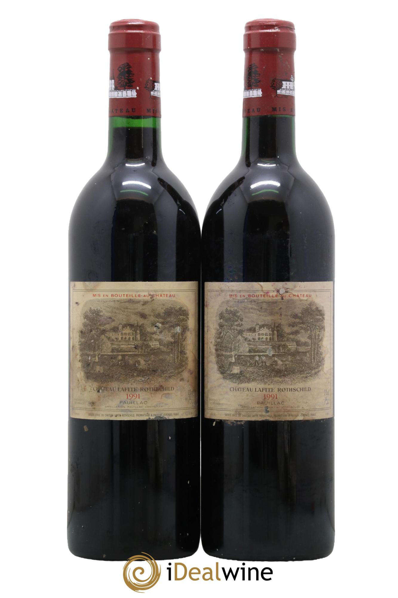 Château Lafite Rothschild 1er Grand Cru Classé 1991 - Lot de 2 bouteilles - 0