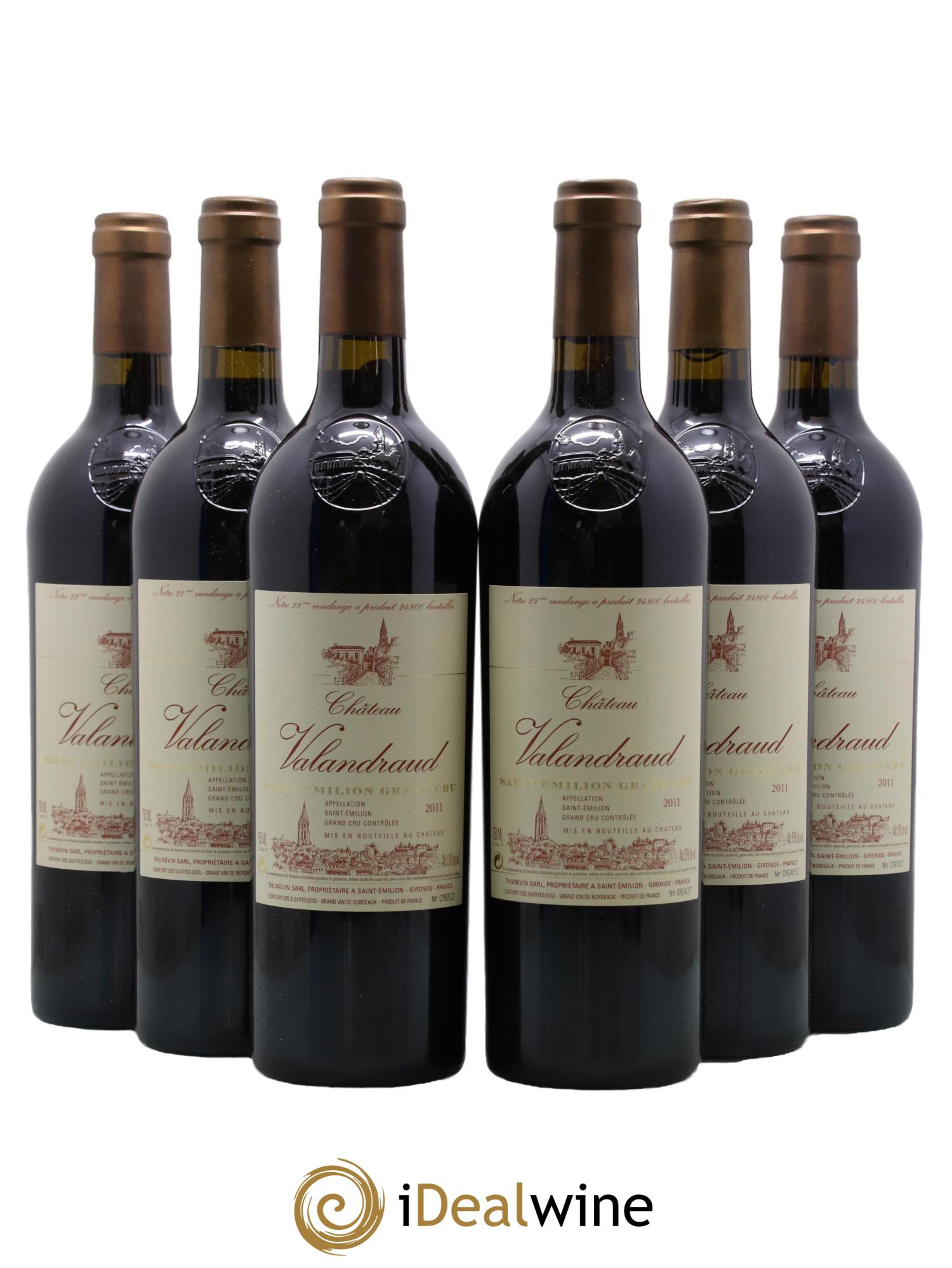 Château de Valandraud 2011 - Lot de 6 bouteilles - 0