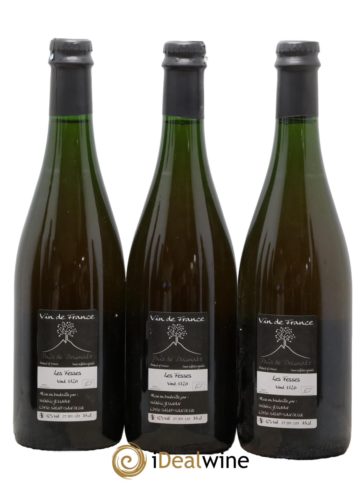 Vin de France Les Fesses Vignoble de l'Arbre Blanc 2017 - Posten von 3 Flaschen - 1