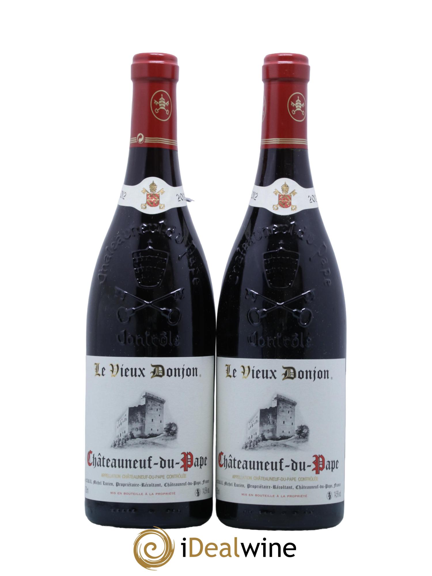 Châteauneuf-du-Pape Le Vieux Donjon Michel Lucien 2012 - Lot de 2 bouteilles - 0