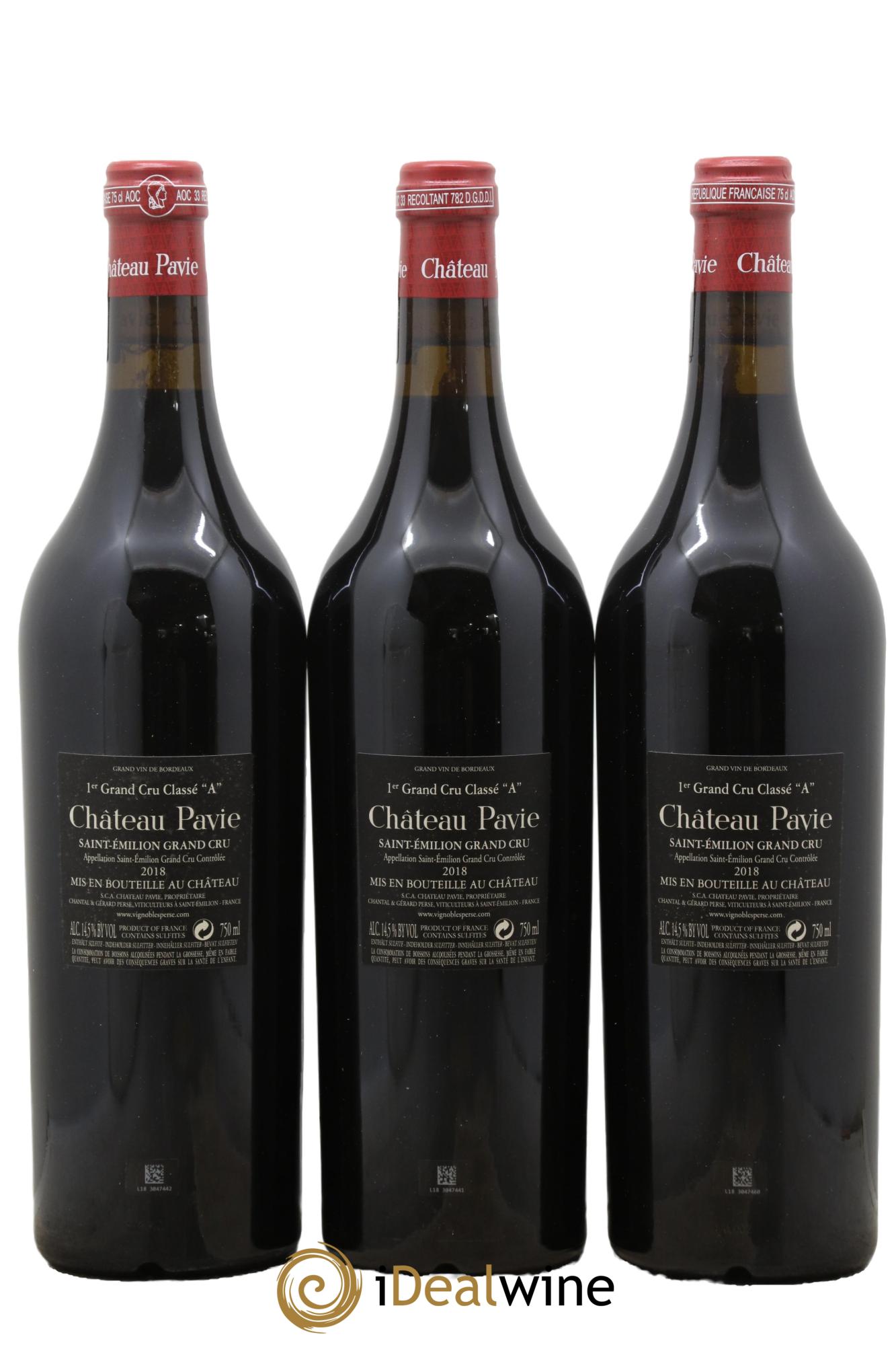 Château Pavie 1er Grand Cru Classé A 2020 - Posten von 3 Flaschen - 1