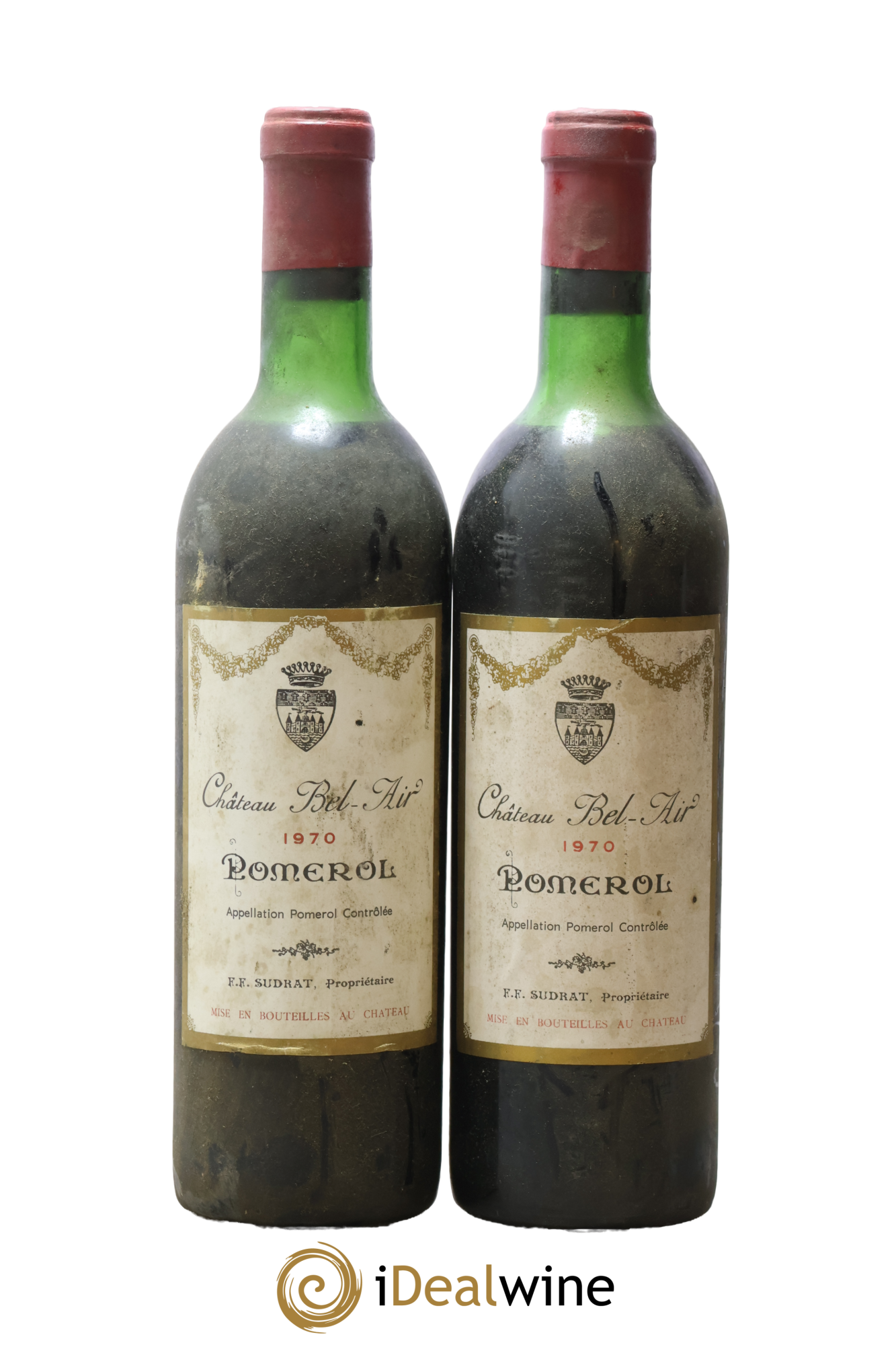 Château Bel Air 1970 - Lot de 2 bouteilles - 0